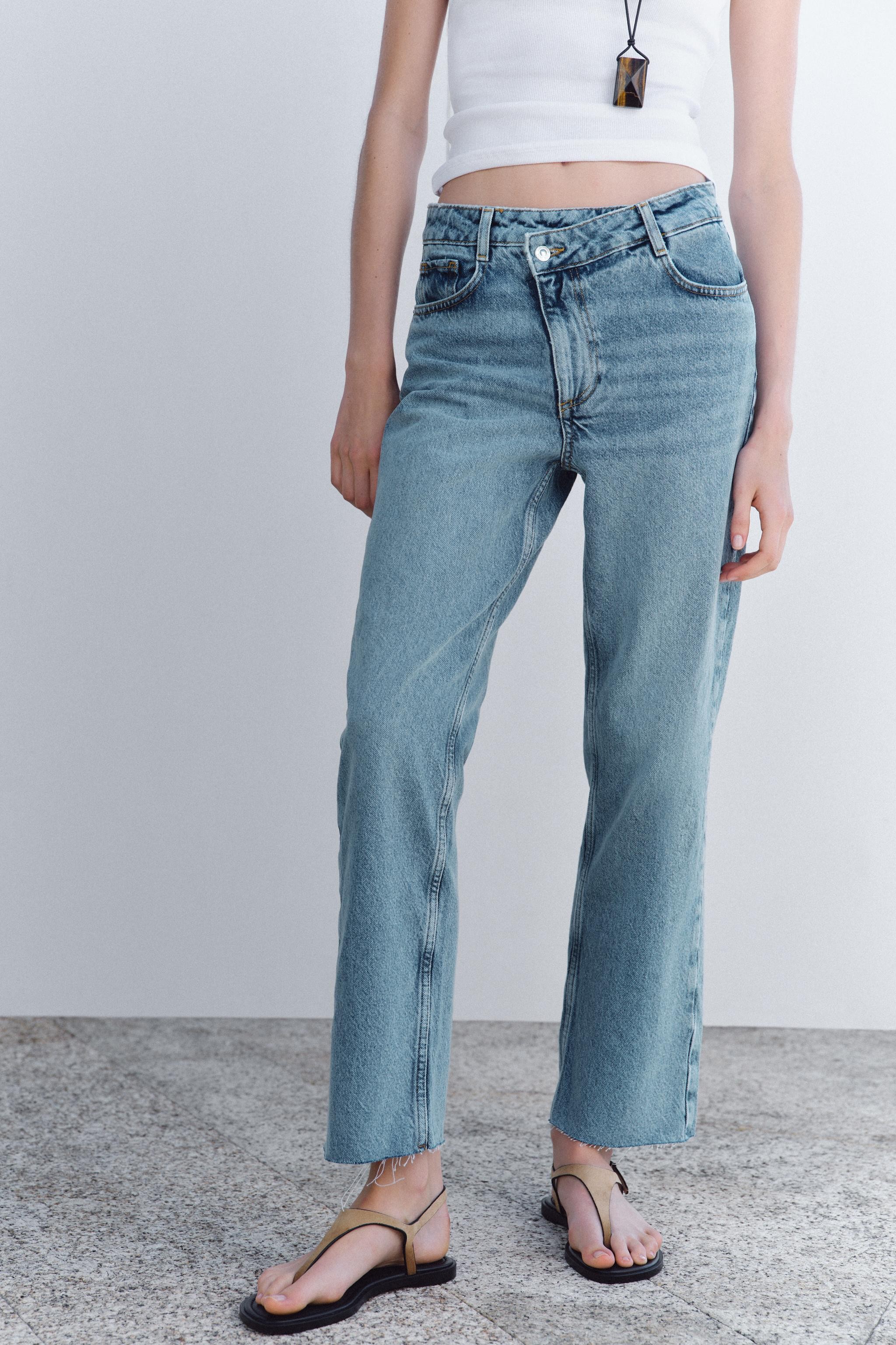 ZR Z09 Çapraz Bel Straight Fit Jean - Mavi