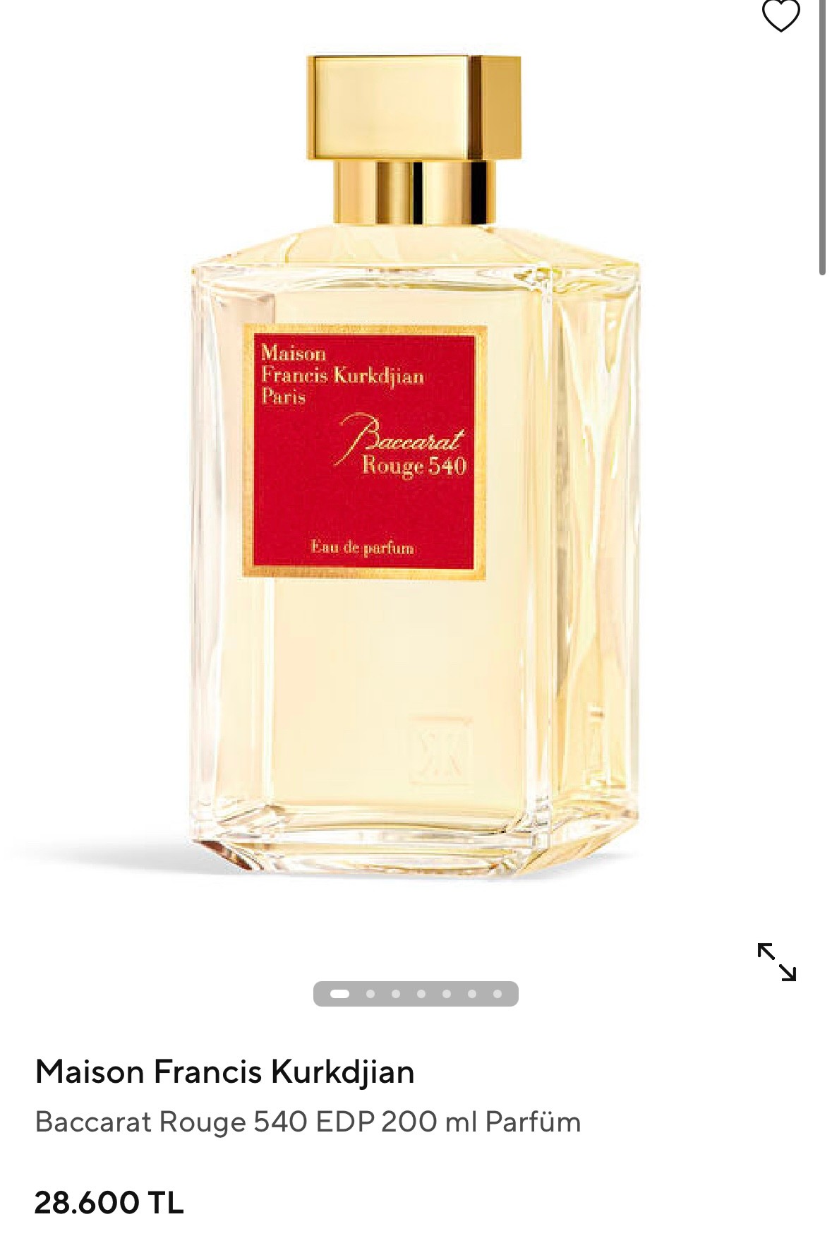 Orj Parfüm - Baccarat Rouge 540