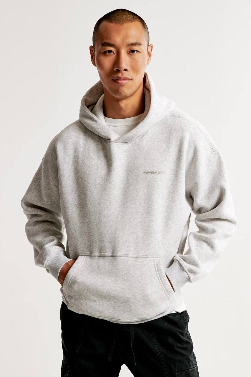 AC Şardonlu Oversize Sweatshirt - Gri