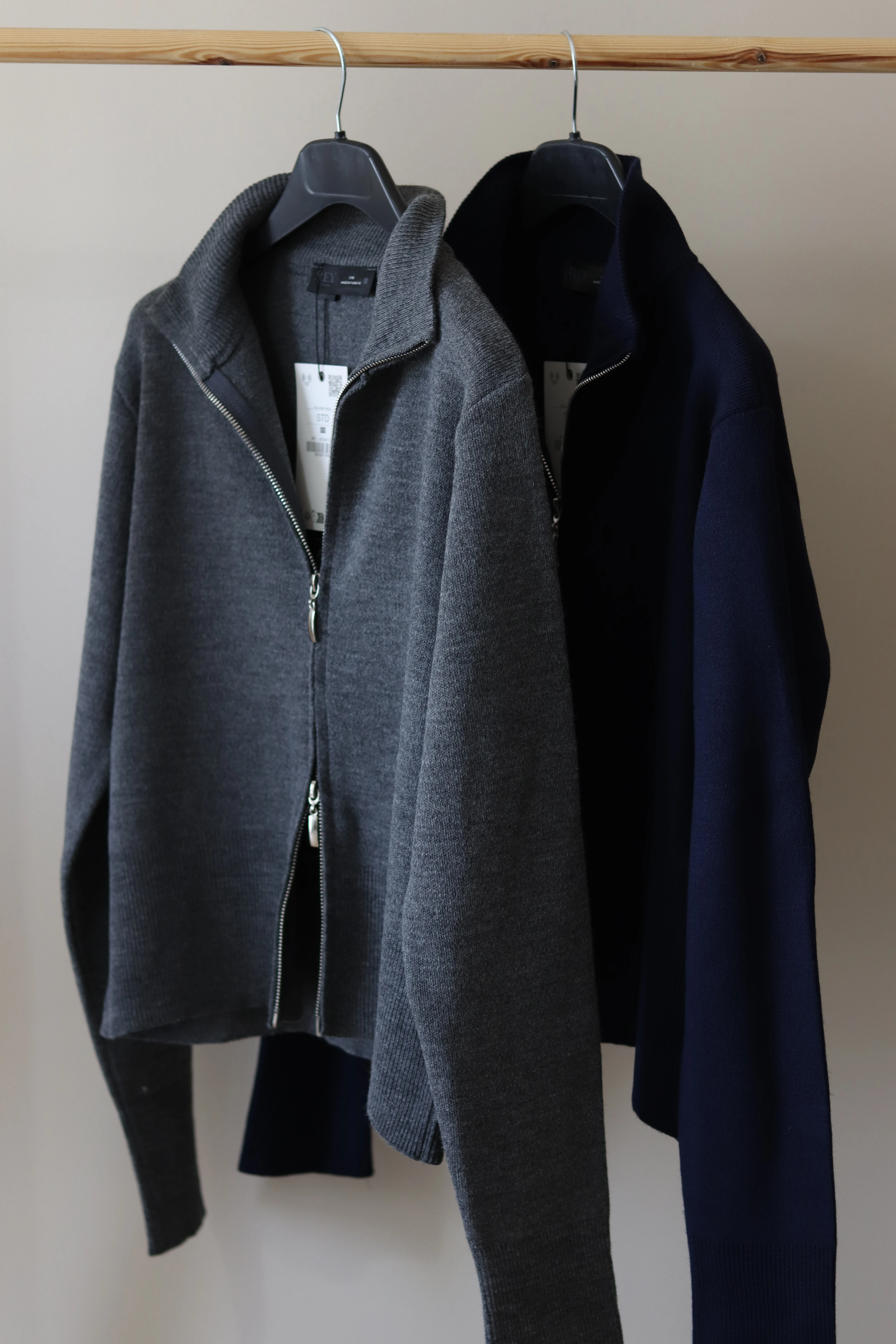 Fermuarlı Premium Triko Hırka - Antrasit