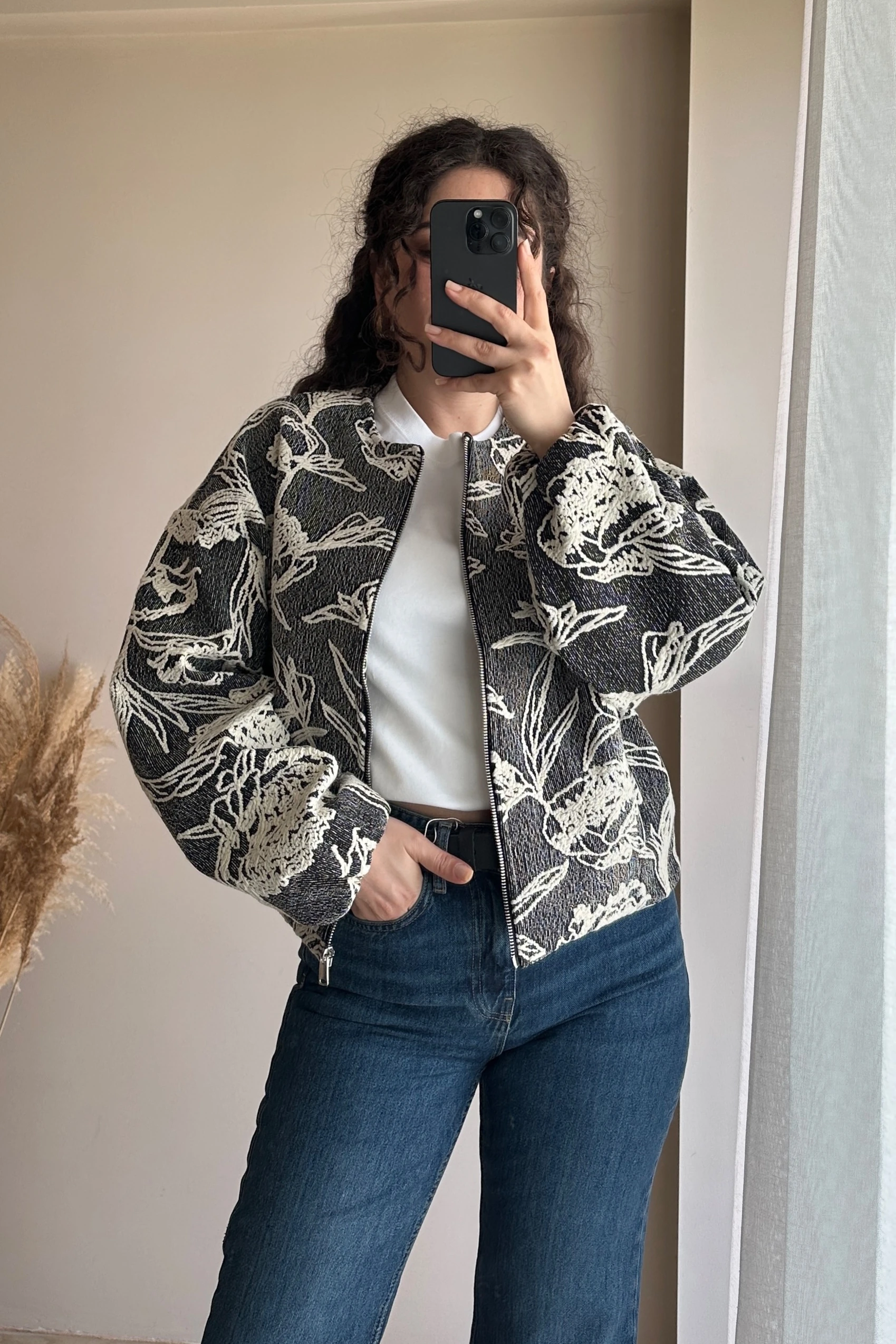 ZR Nakışlı Bomber Ceket