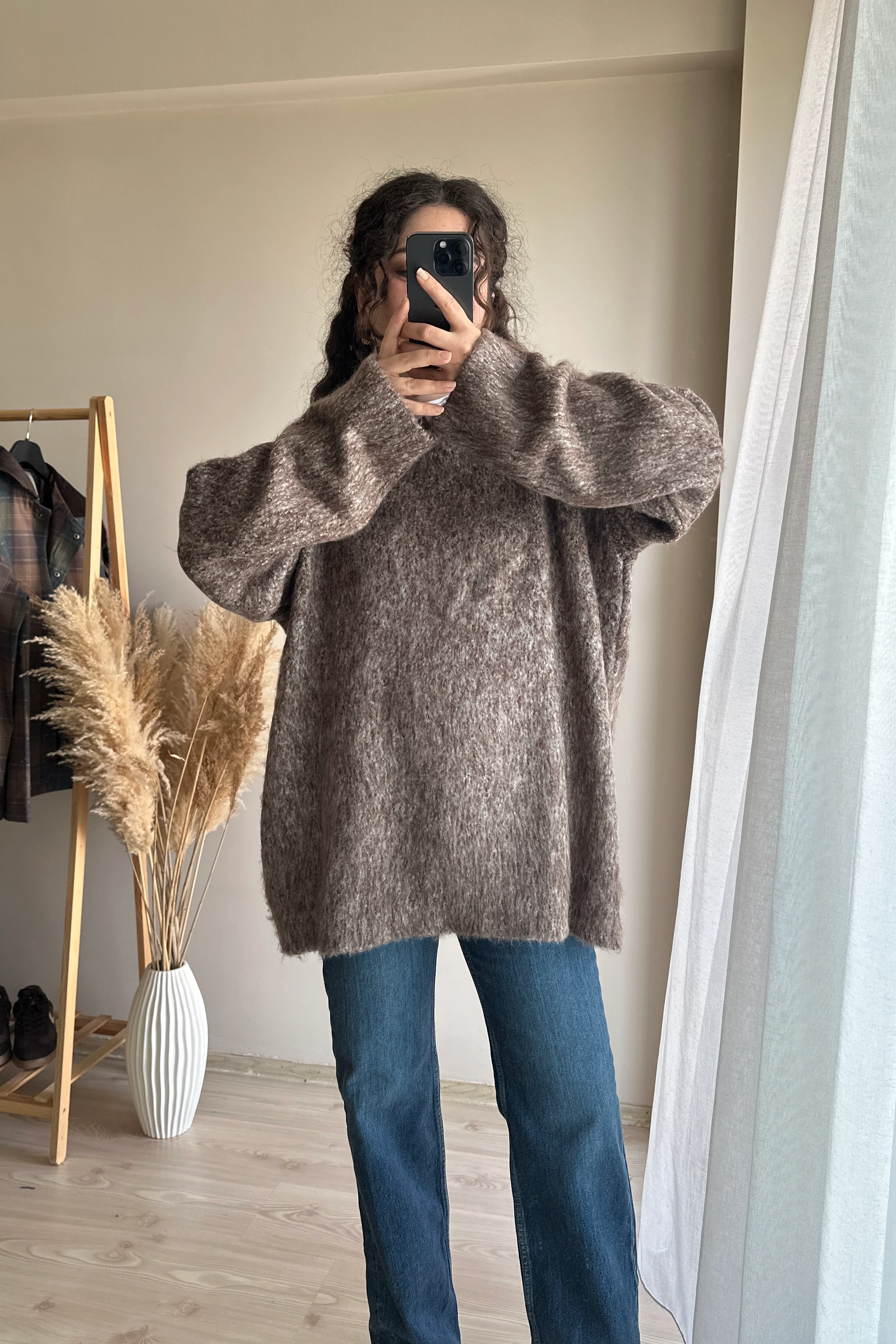 Leya Kırçıllı Oversize Kazak