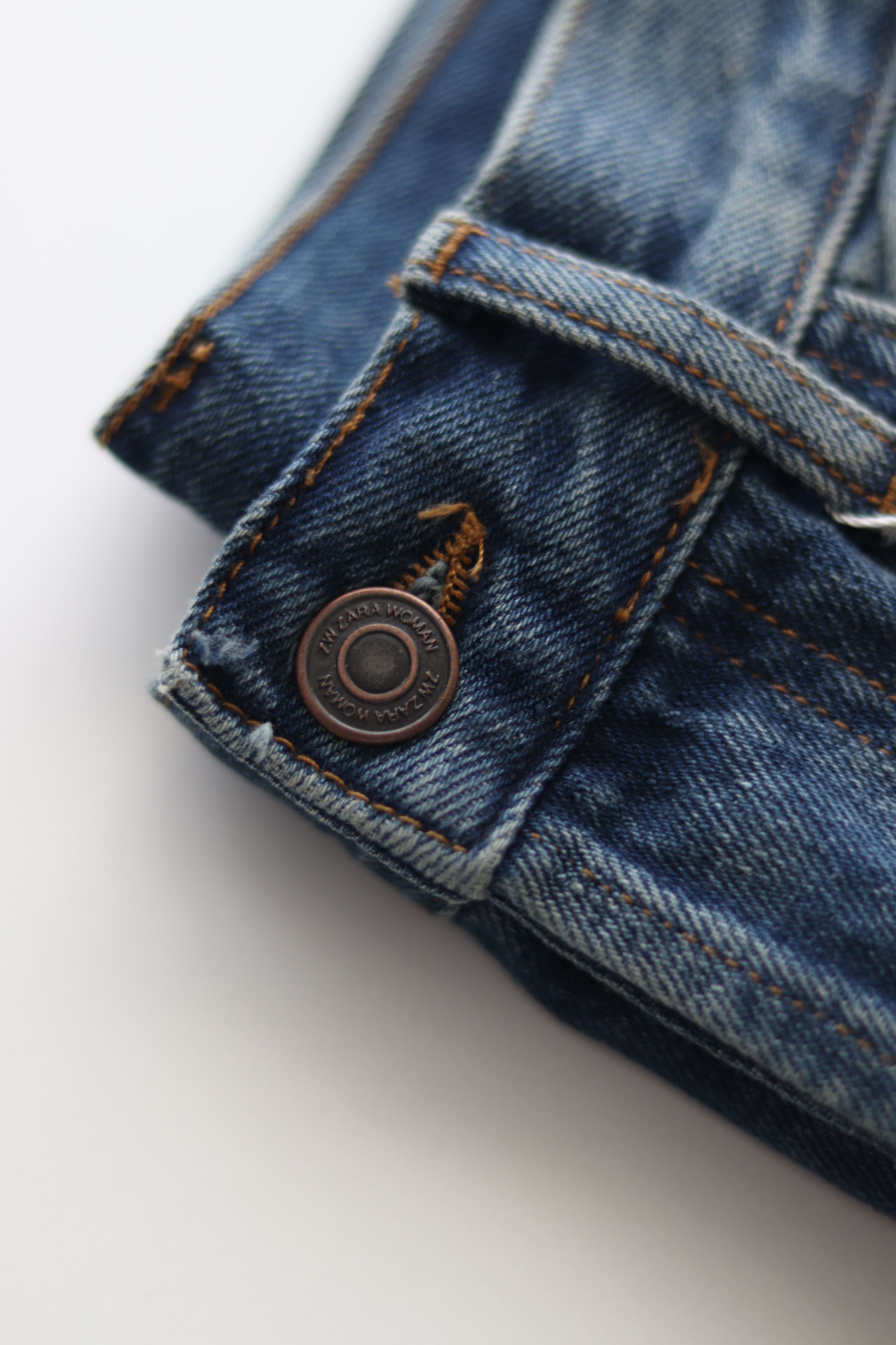 ZR Koyu Mavi Wide Leg Jean