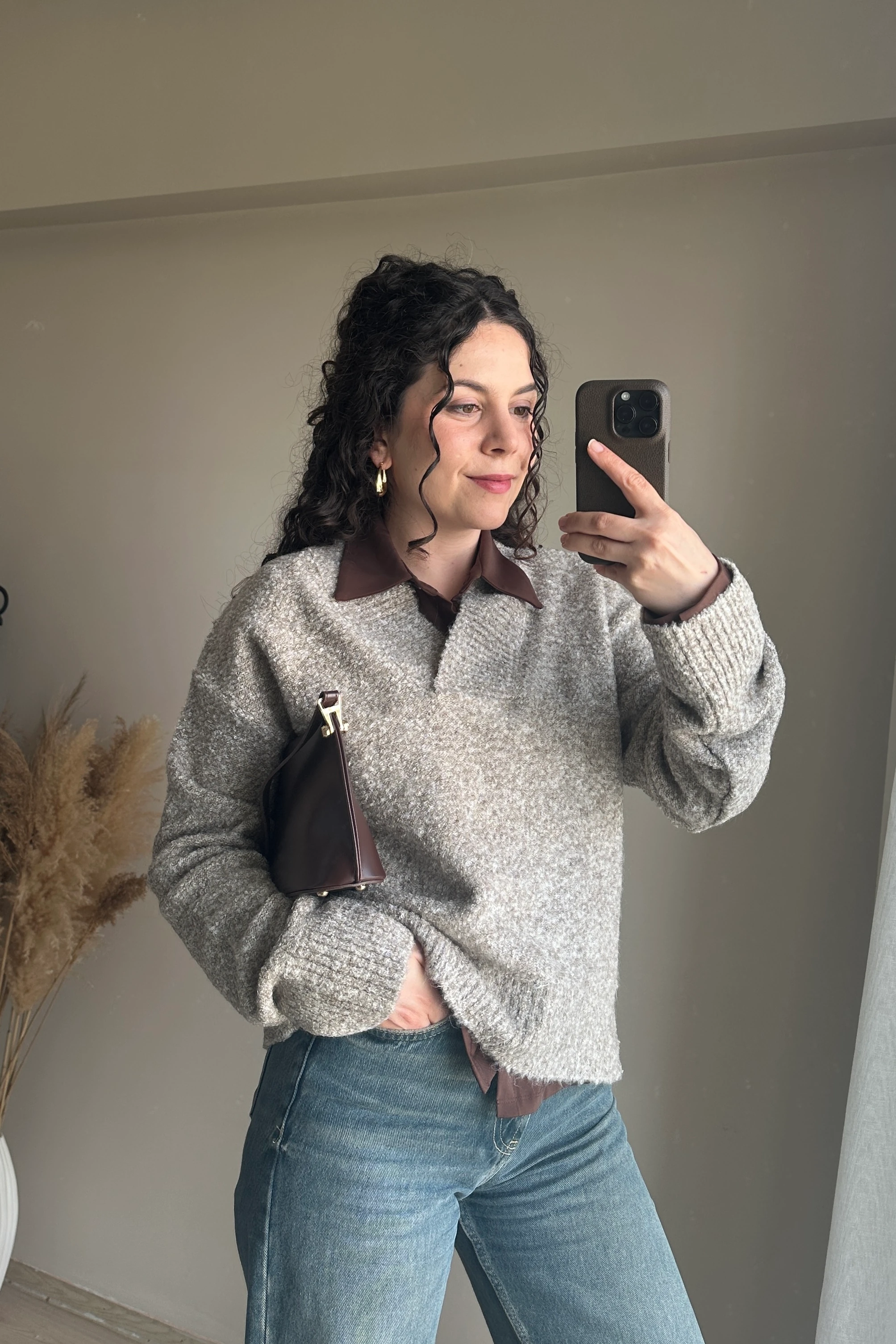 Dokulu V Yaka Kazak - Bej