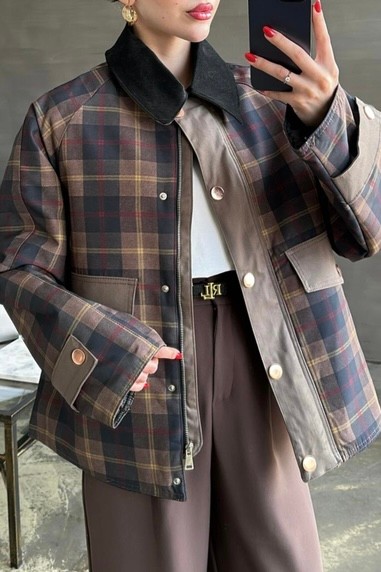MNG Model Kontrast Yaka Parka