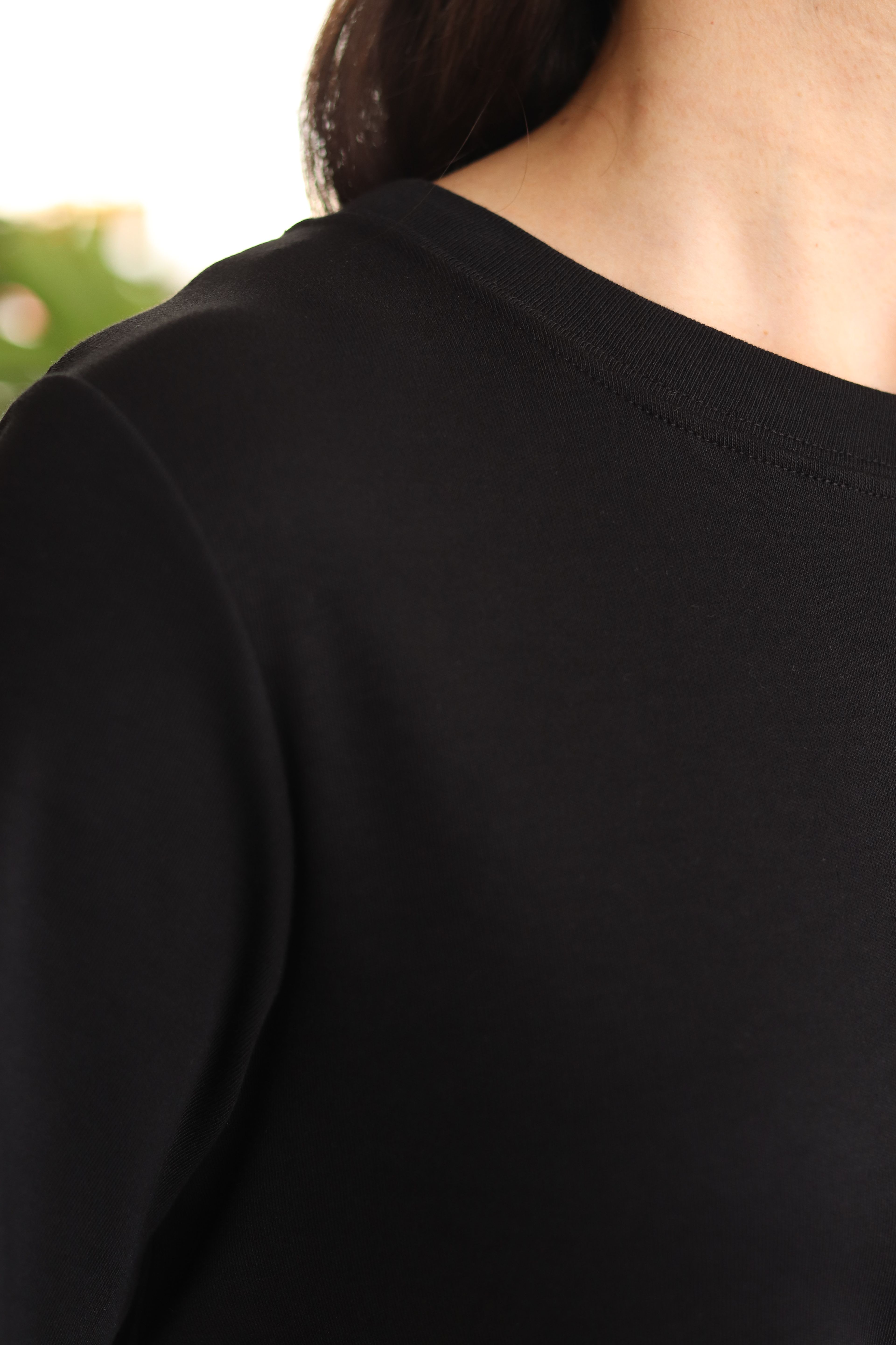 NANIM Regular Tshirt - %100 Pamuk - Siyah