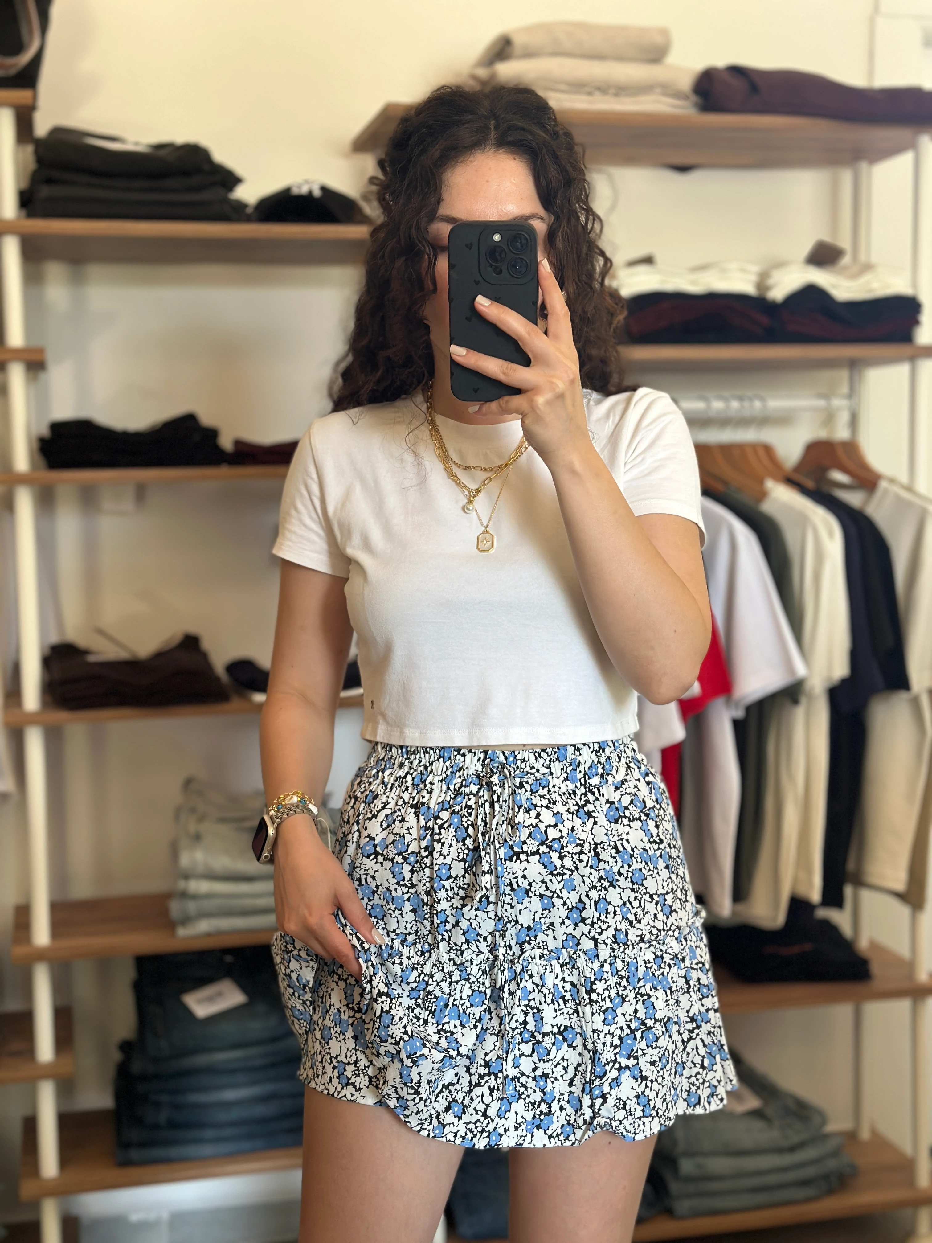 ZR Çiçek Desenli Şort Etek