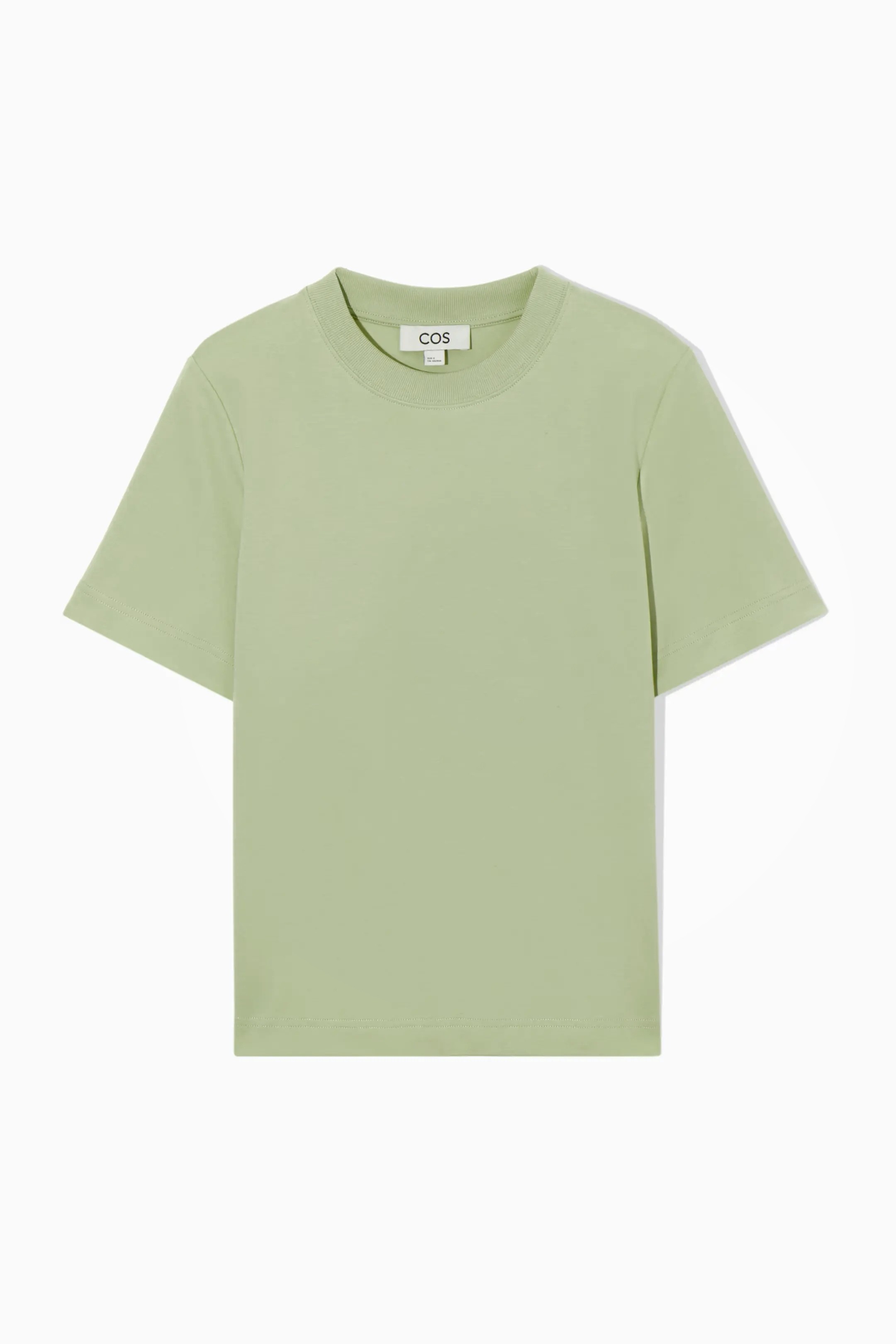 COS %100 Pamuk Tshirt - Su Yeşili