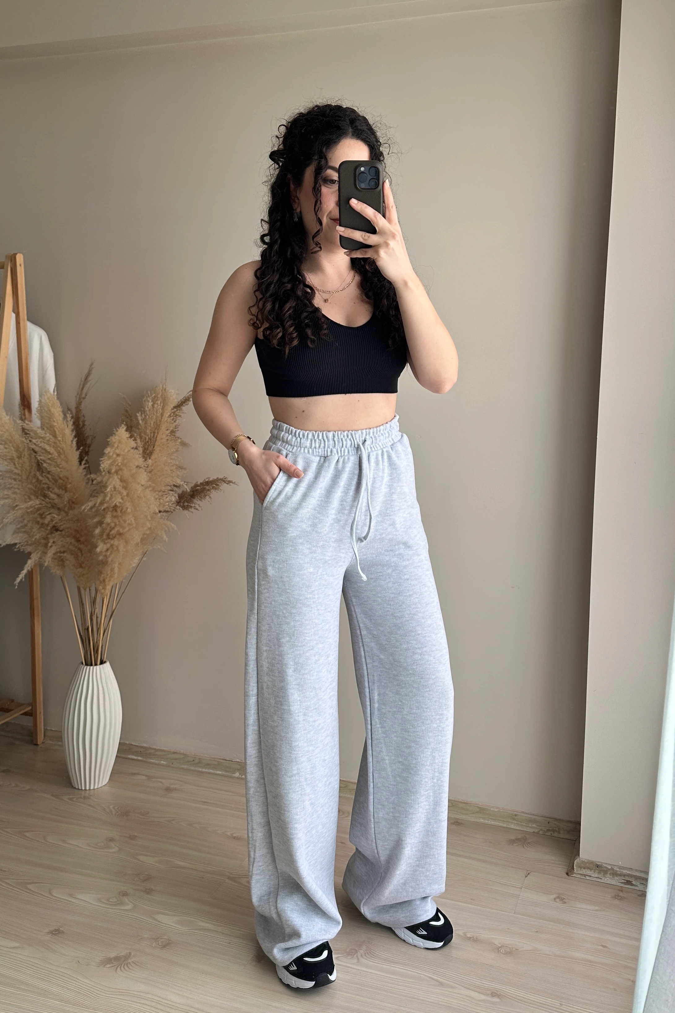 ZR Bol Paça Yumoş Eşofman Altı - Gri