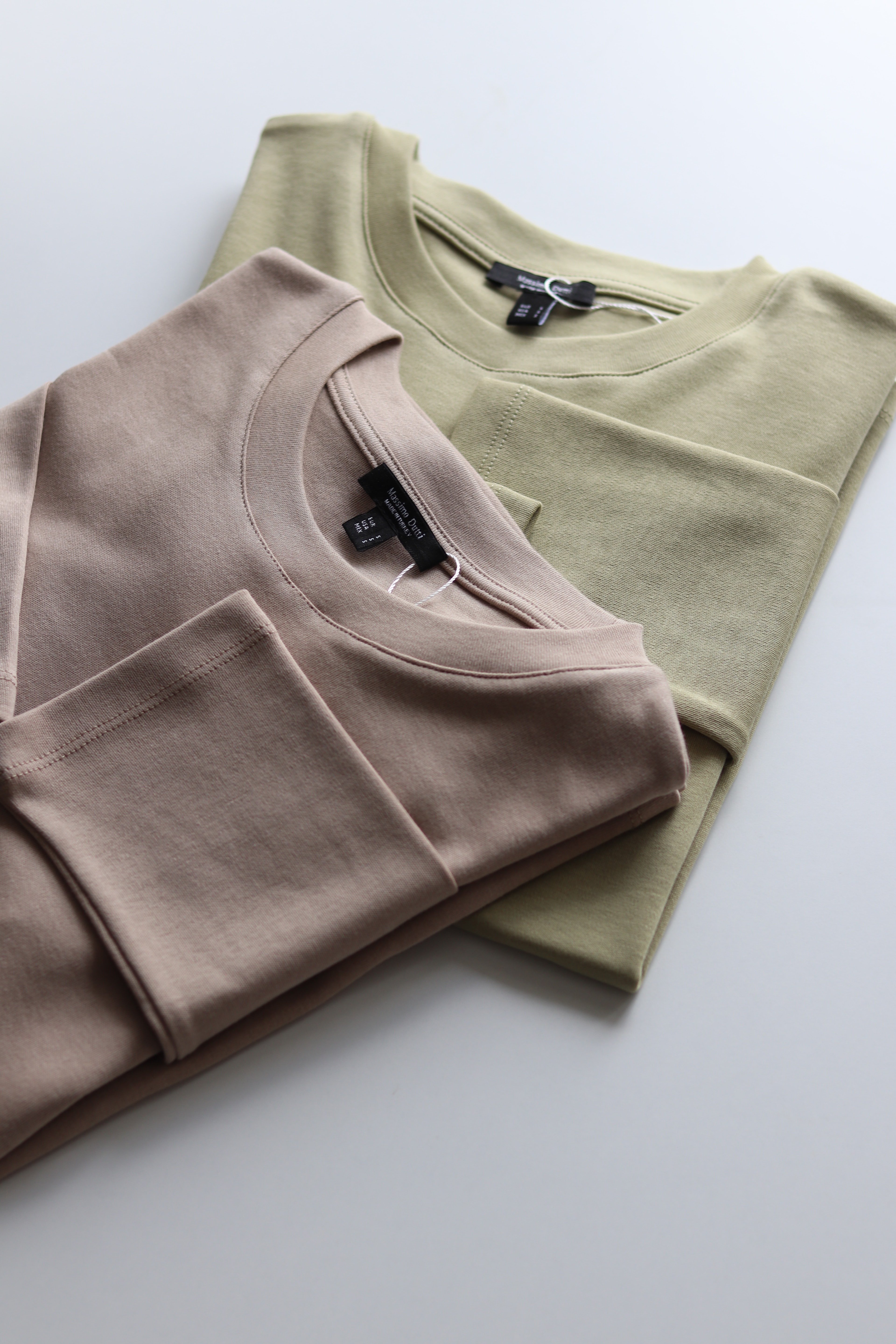 MD Uzun Kollu Basic Tshirt - %100 Pamuk - Yağ Yeşili