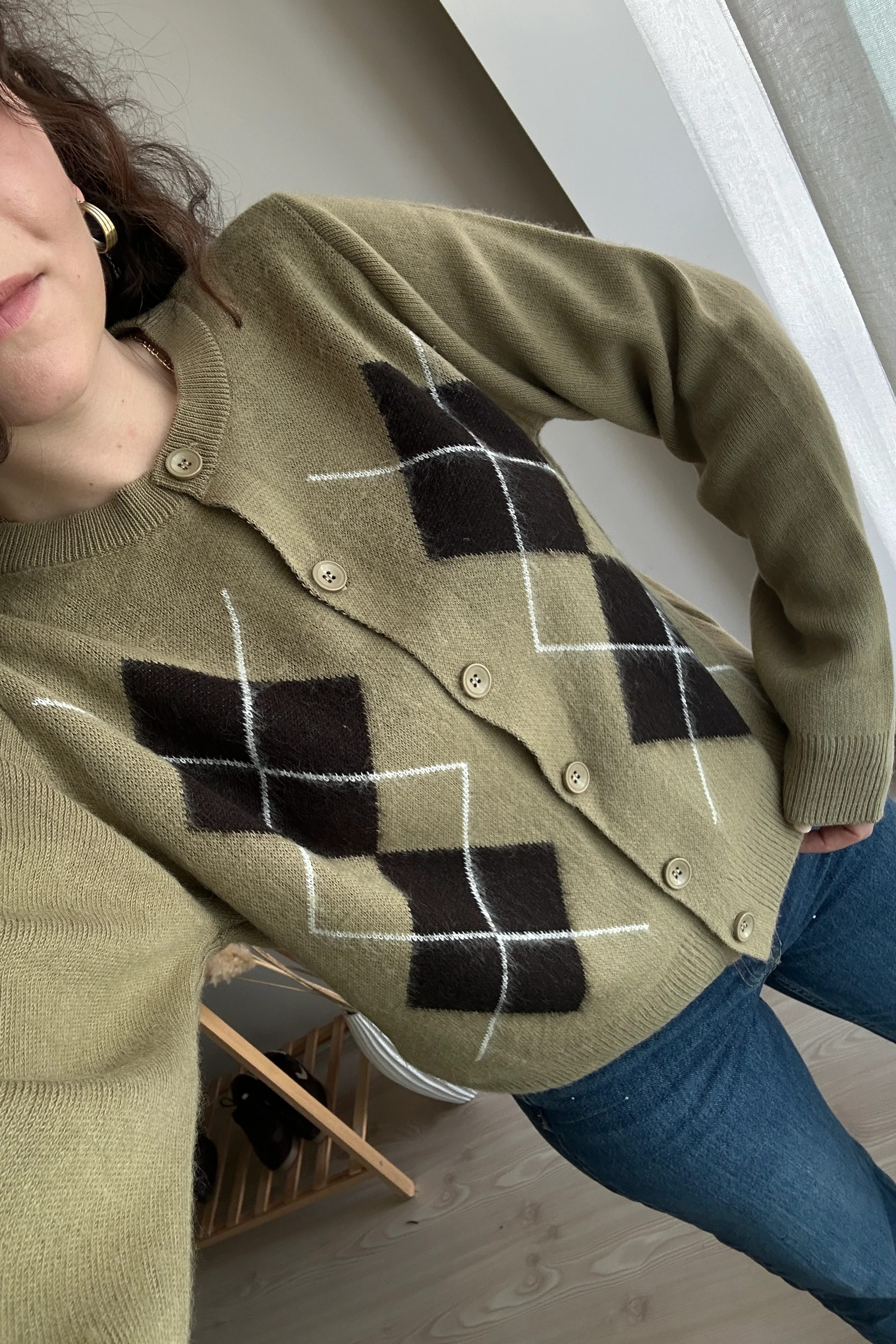 MD Baklava Desenli Yumoş Hırka