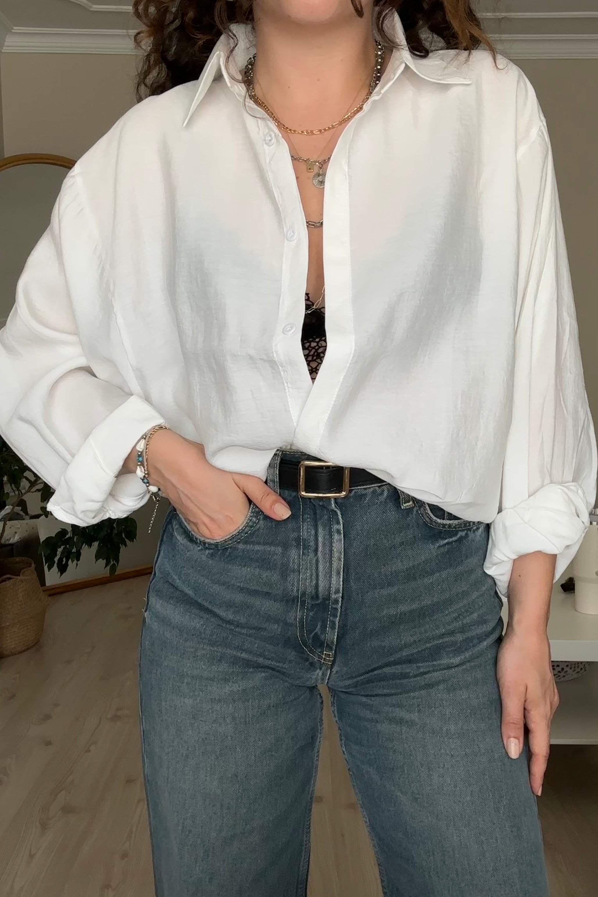 MD Tensel Oversize Gömlek