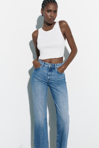 ZR Yüksel Bel Slim Straight Jean