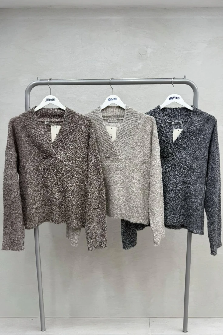 Dokulu V Yaka Kazak - Antrasit