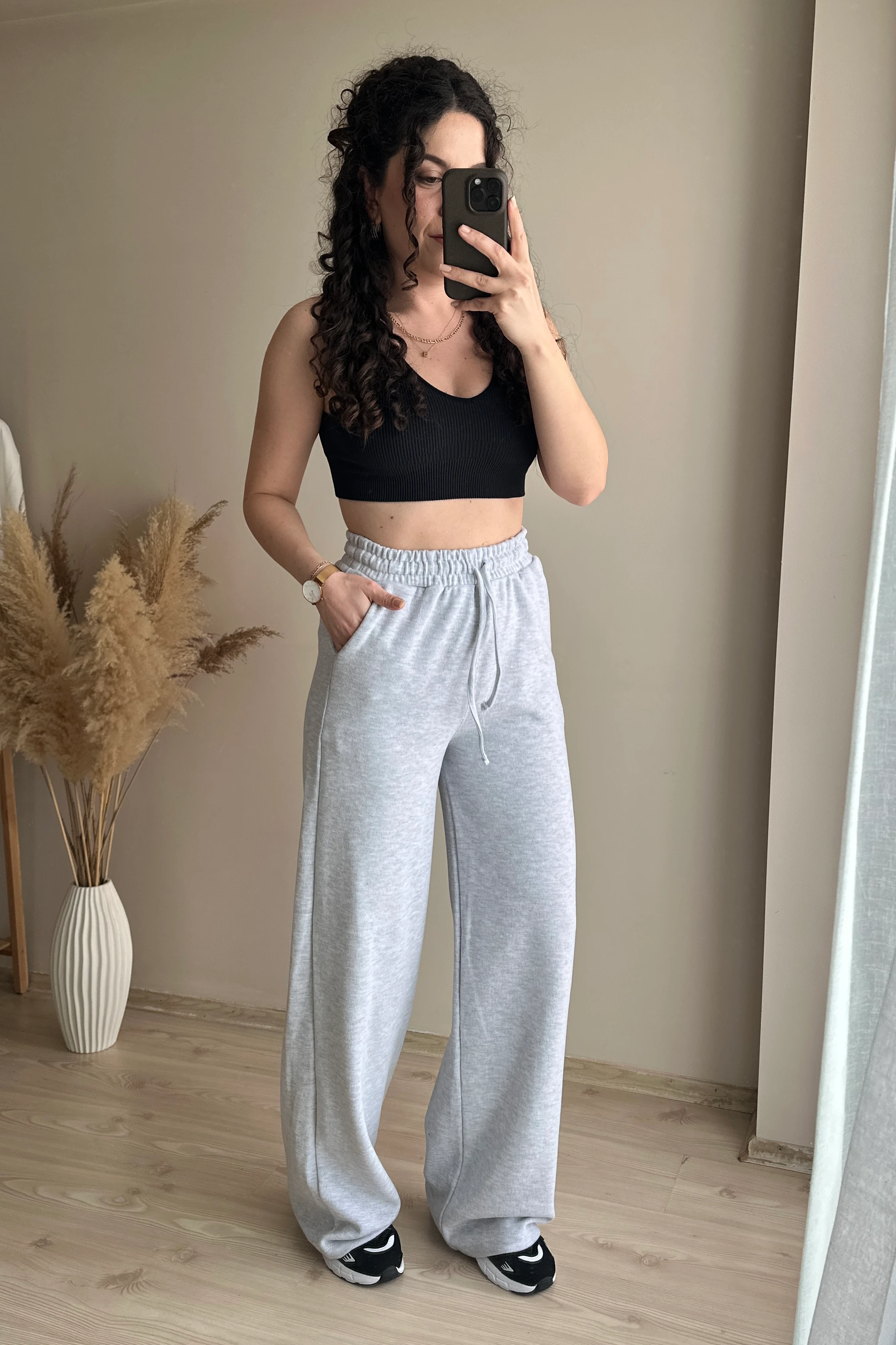 ZR Bol Paça Yumoş Eşofman Altı - Gri