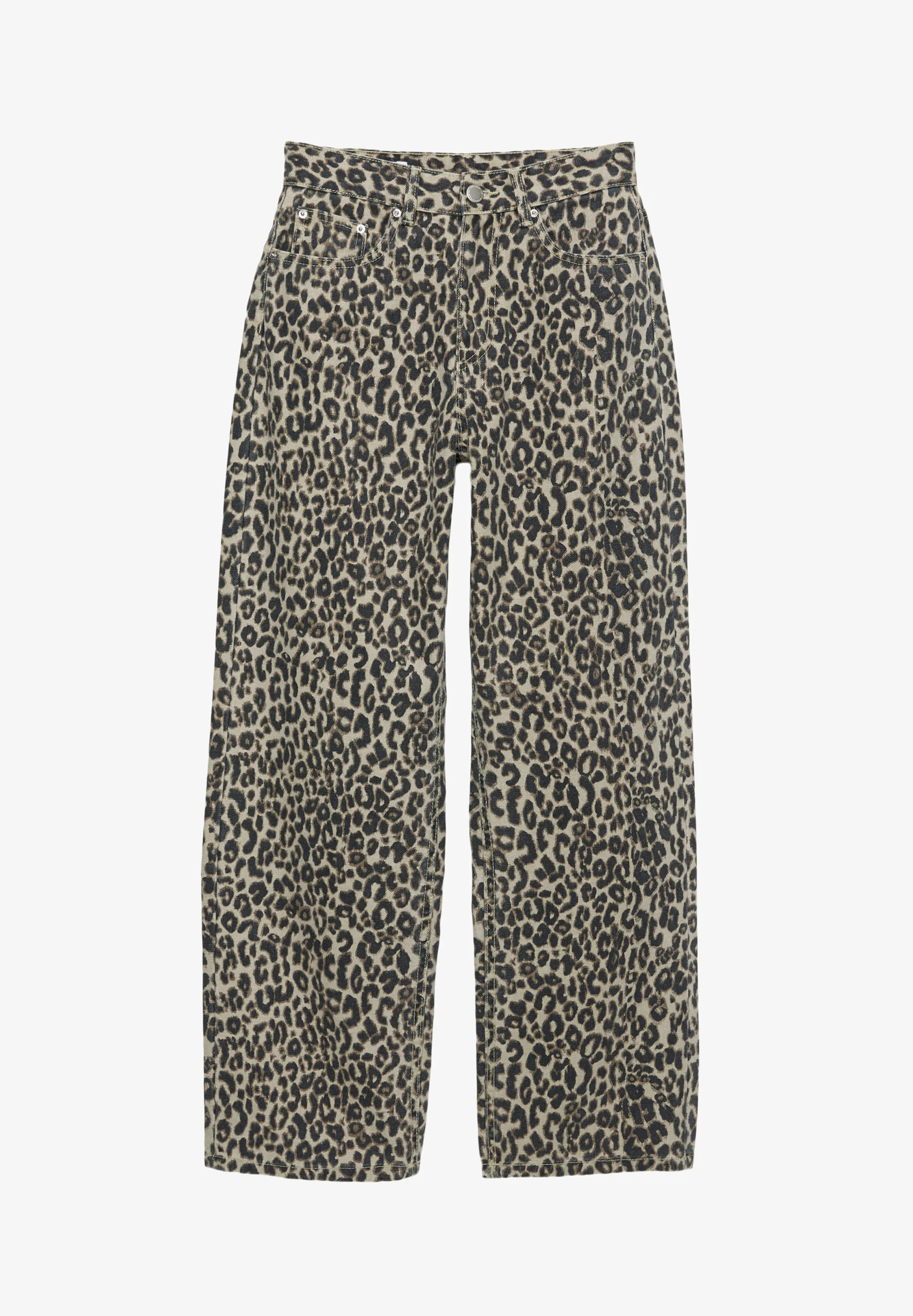 PB Leopar Desenli Straight Jean
