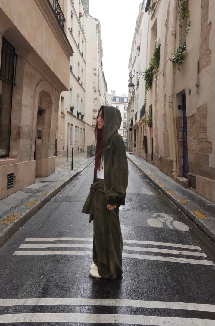 ZR Unisex Oversized Fermuarlı Sweatshirt