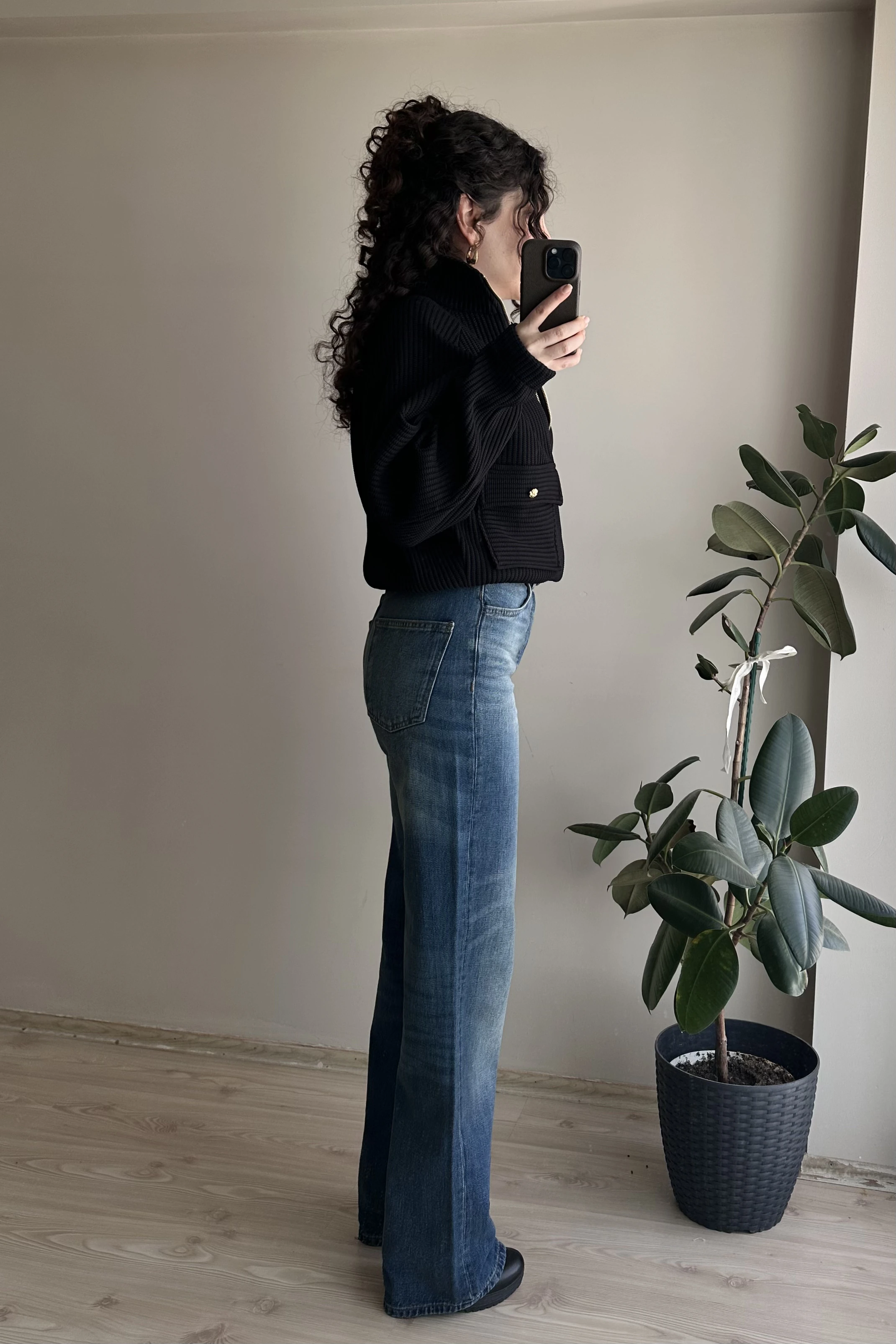 ZR Koyu Mavi Relaxed Straight Jean