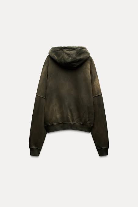 ZR Unisex Oversized Fermuarlı Sweatshirt