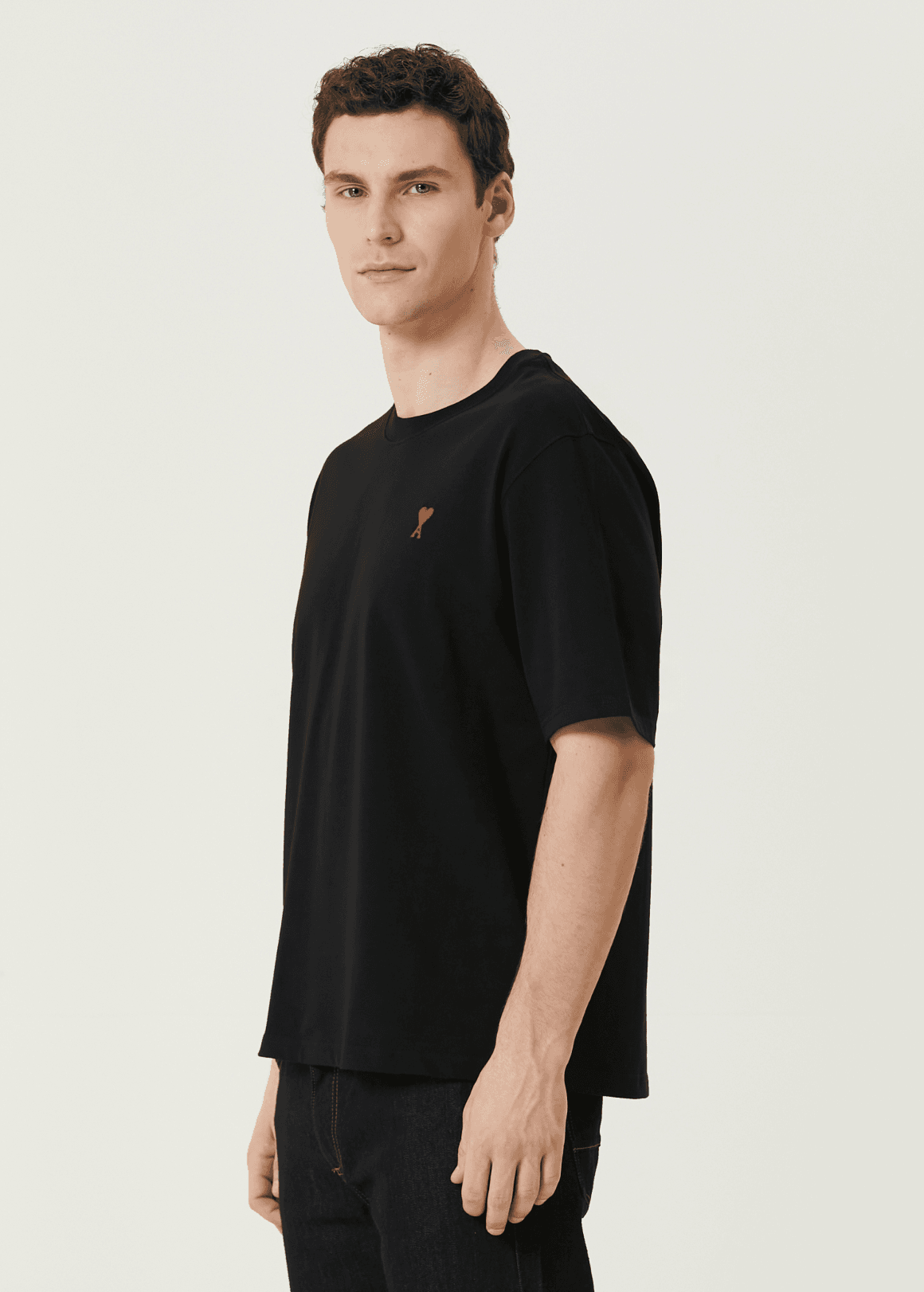 Kalp Nakışlı Unisex Tshirt