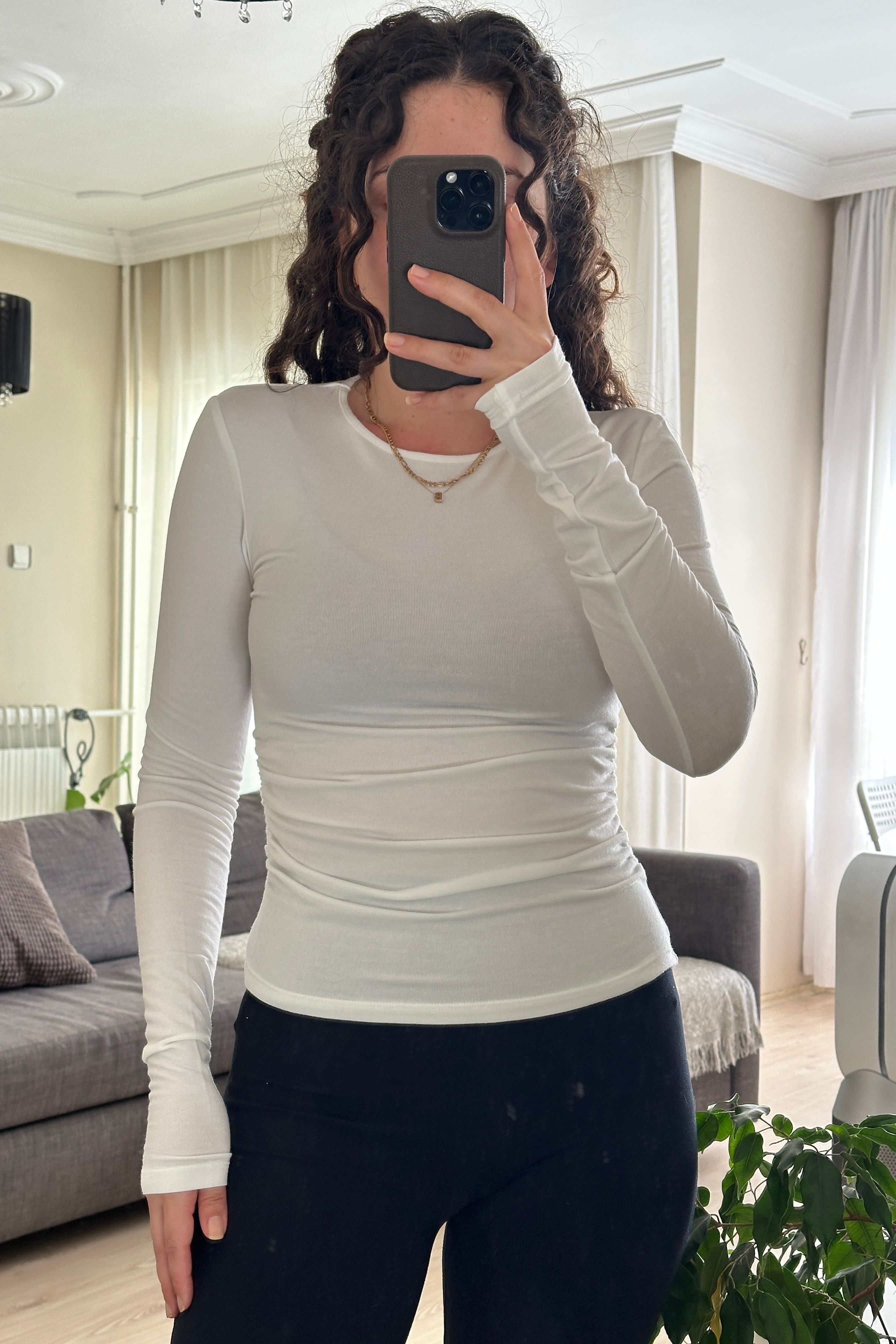 MD Yanları Büzgülü Bluz