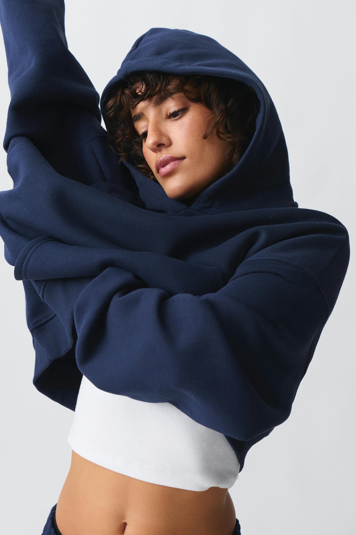 Gina Kapüşonlu Sweatshirt - Lacivert