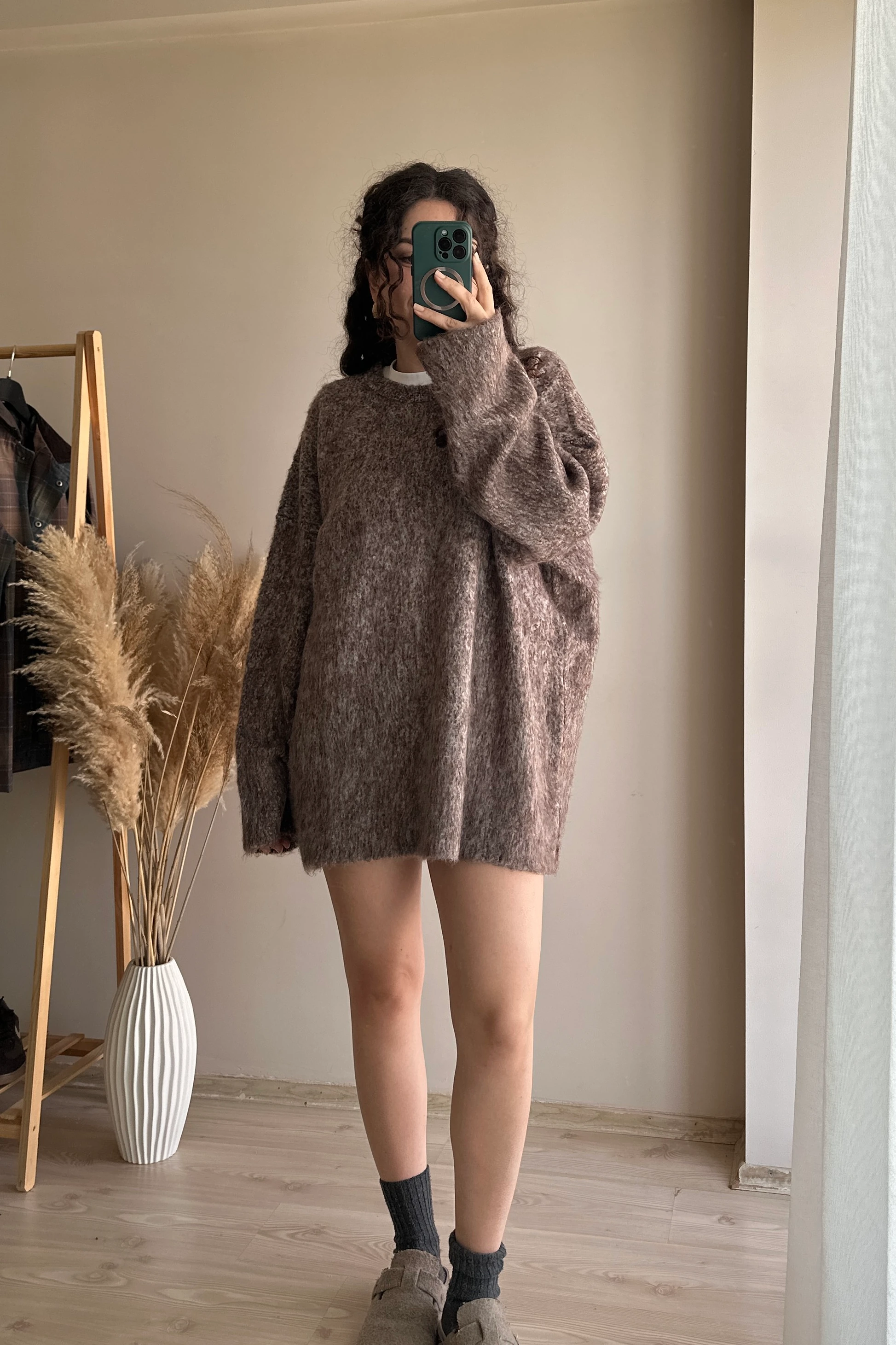 Leya Kırçıllı Oversize Kazak