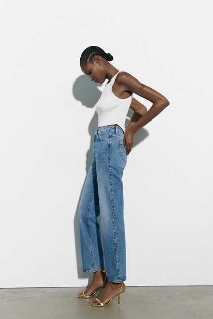 ZR Yüksel Bel Slim Straight Jean