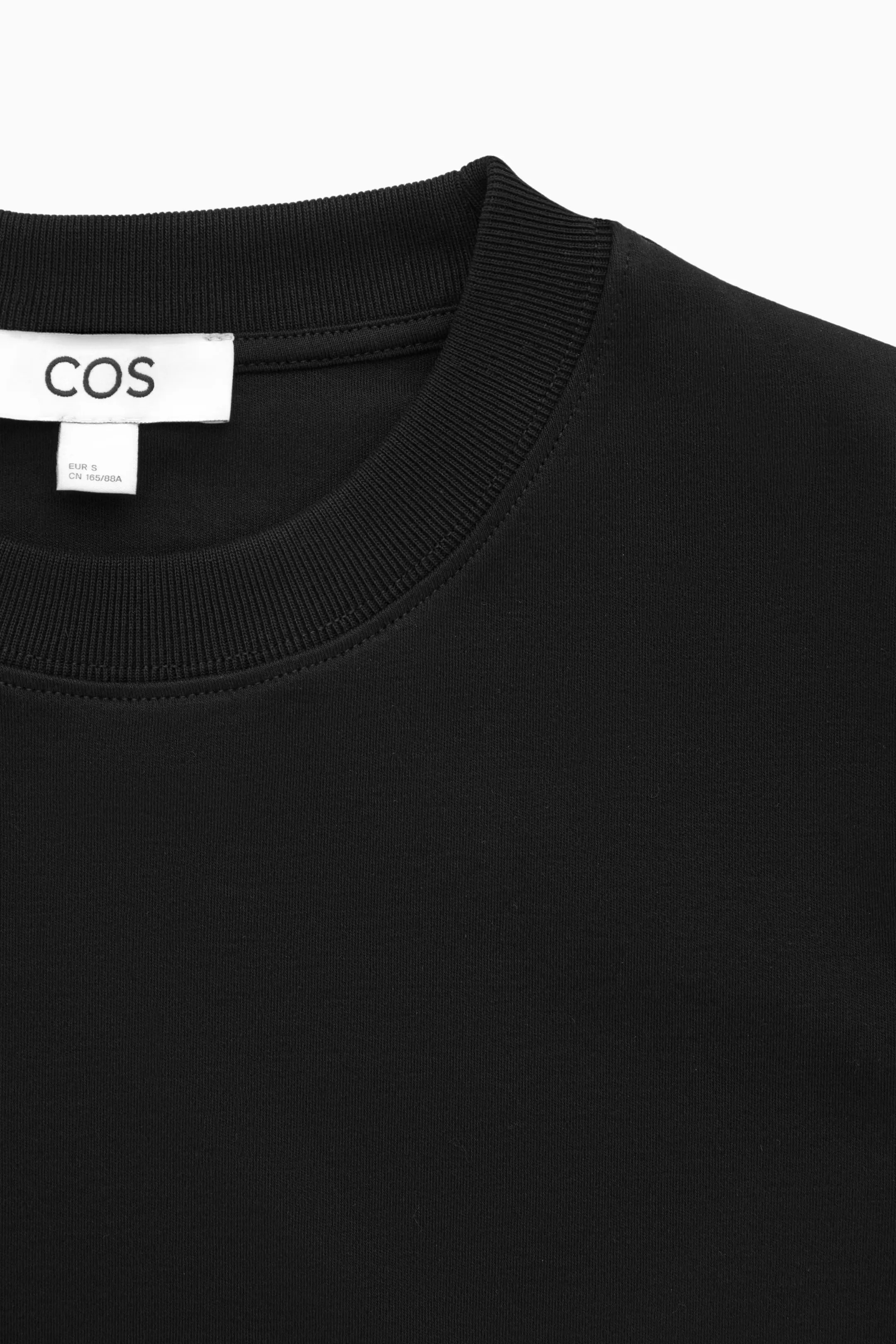 COS %100 Pamuk Tshirt - Siyah