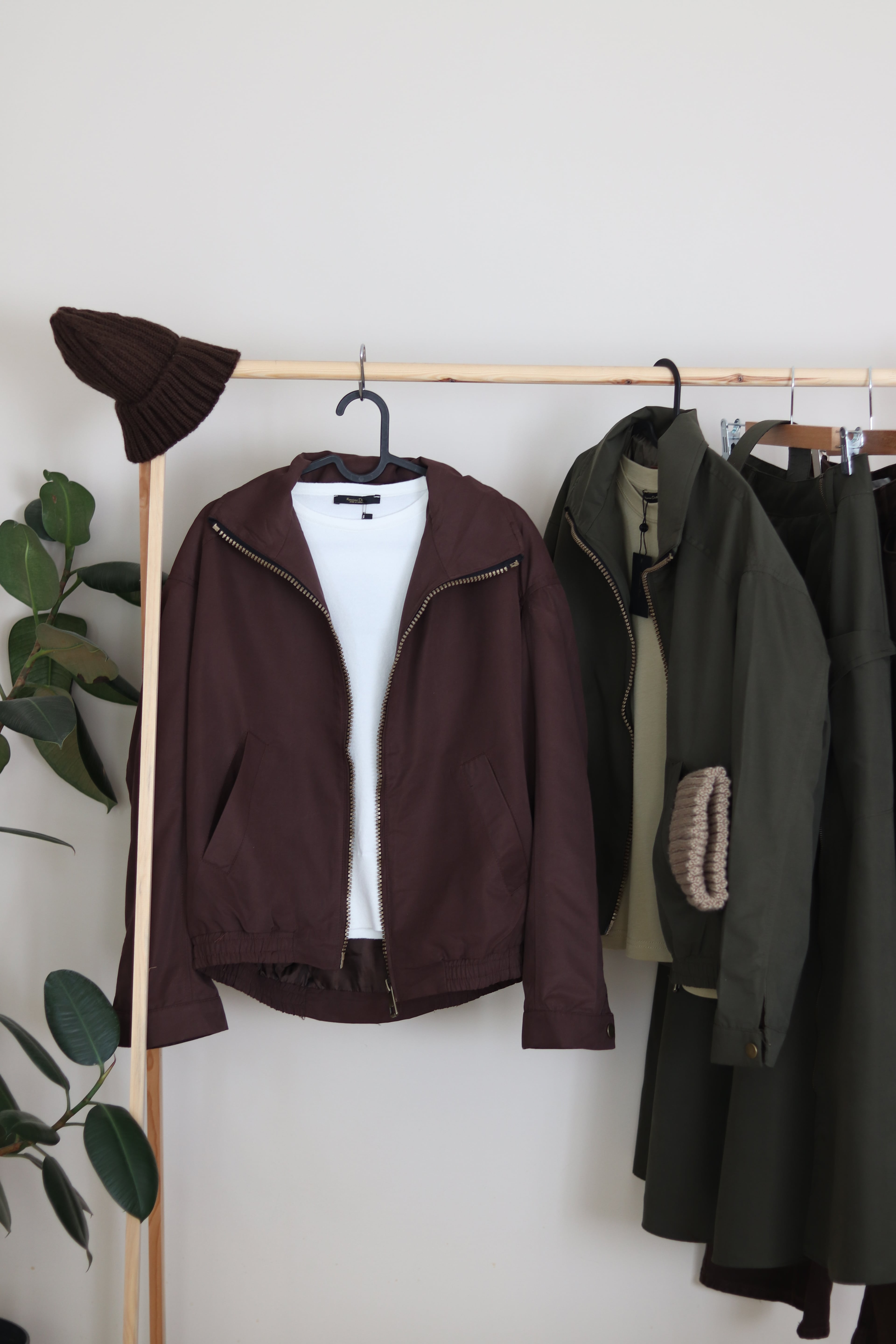Mina Premium Bomber Ceket - Kahverengi
