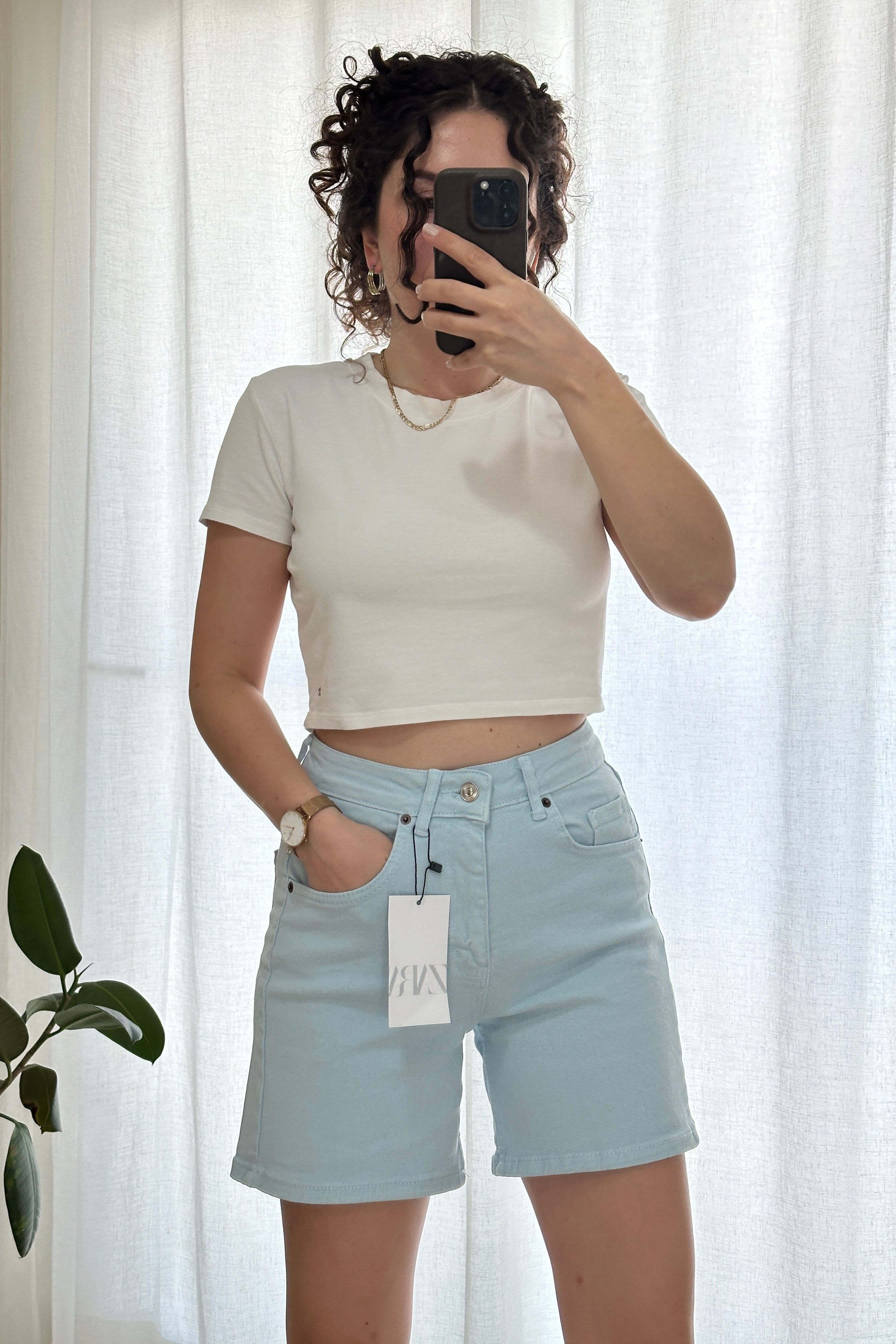 ZR Bebe Mavisi Kot Şort