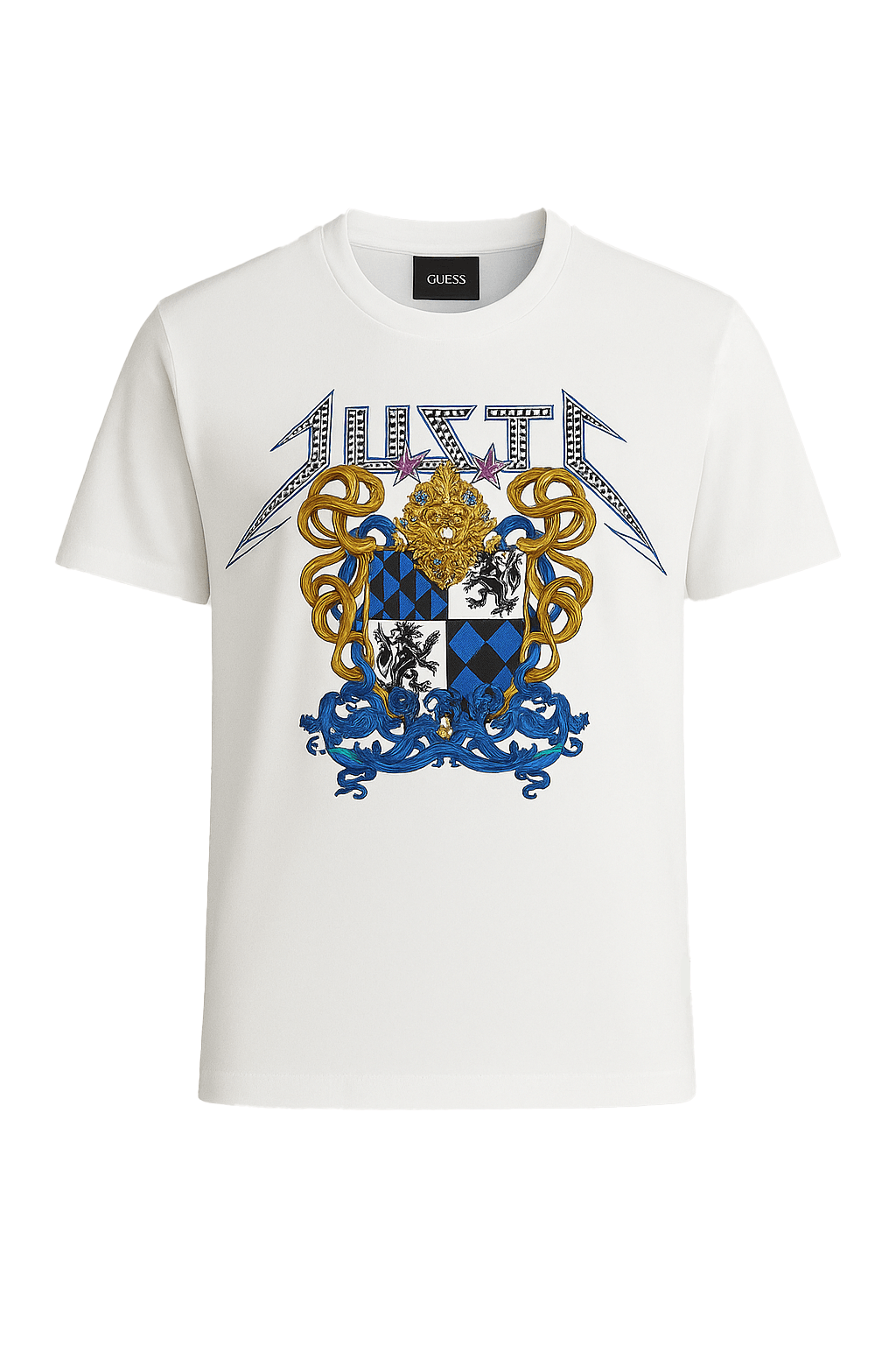JUSTE Armalı Beyaz Tişört