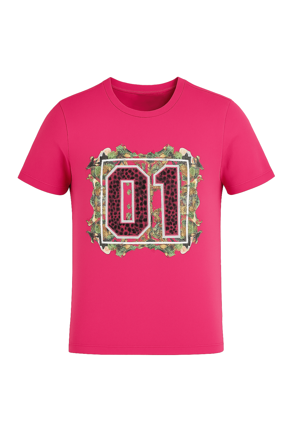 Pembe 01 Baskılı T-Shirt ✅