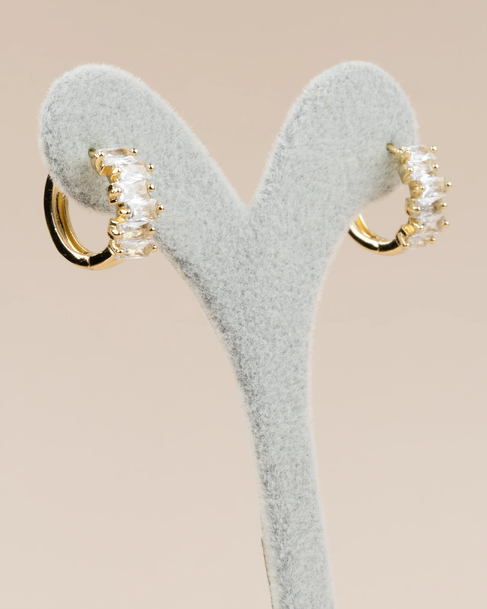 Zyra Baget Taşlı Halka Xuping Küpe