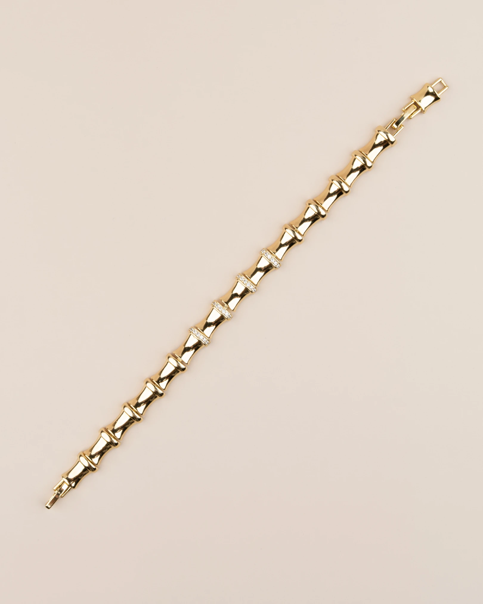 Elion Kemik Model Zirkon Taşlı 14K Xuping Bileklik