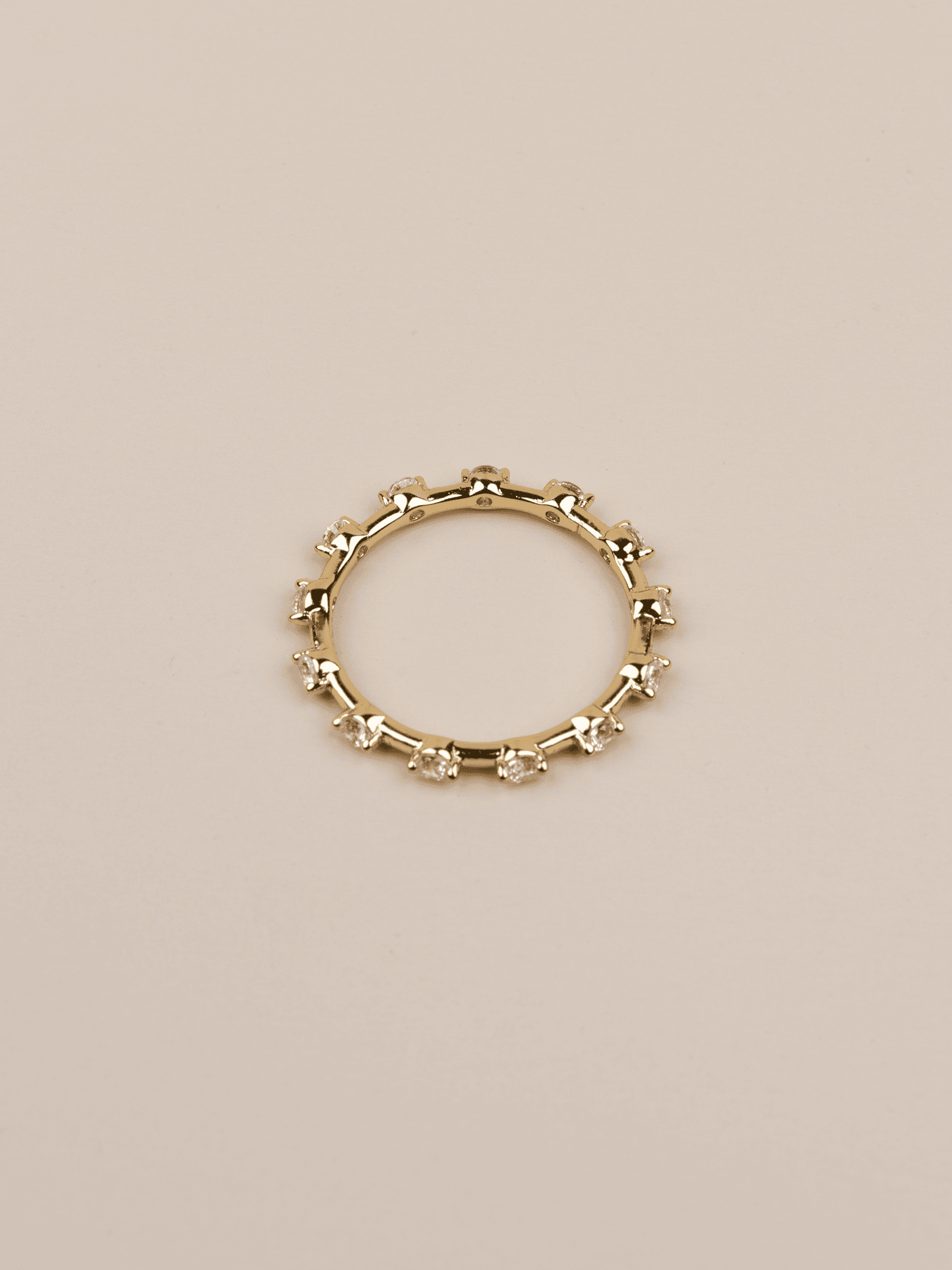 Minorelle İnce Minimal Tam Tur 14K Xuping Yüzük