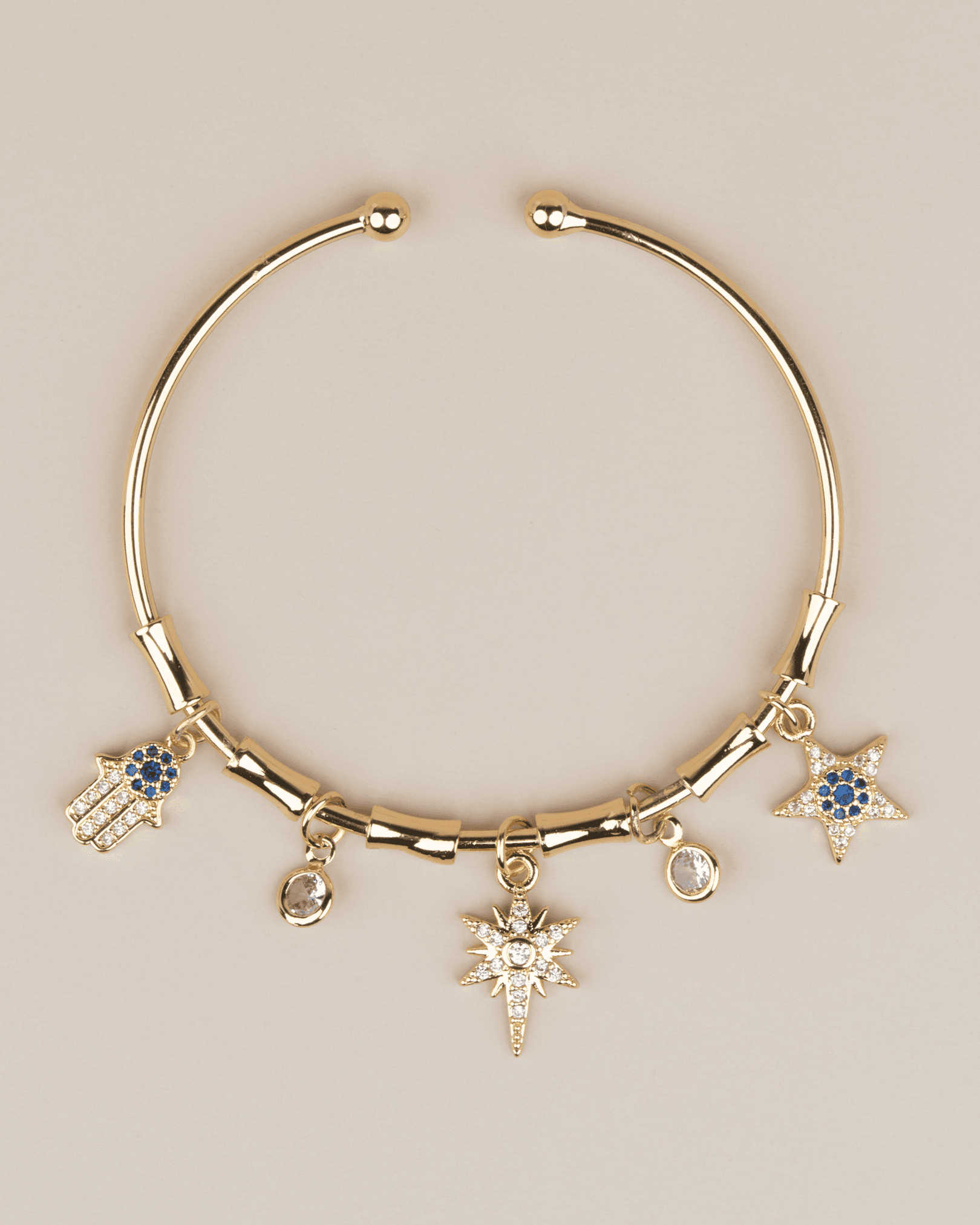 Celestia Ayarlanabilir Kutup Yıldızlı Charm Kelepçe Bileklik