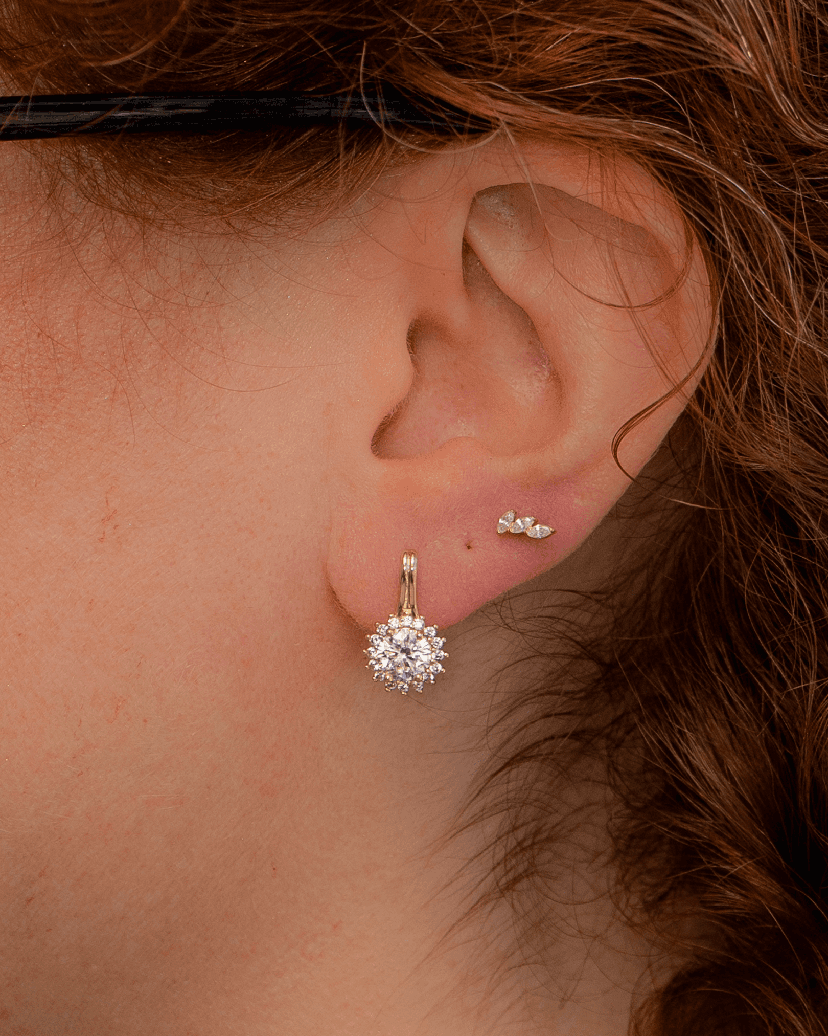 Brilloria Zirkon Taşlı 14K Xuping Küpe