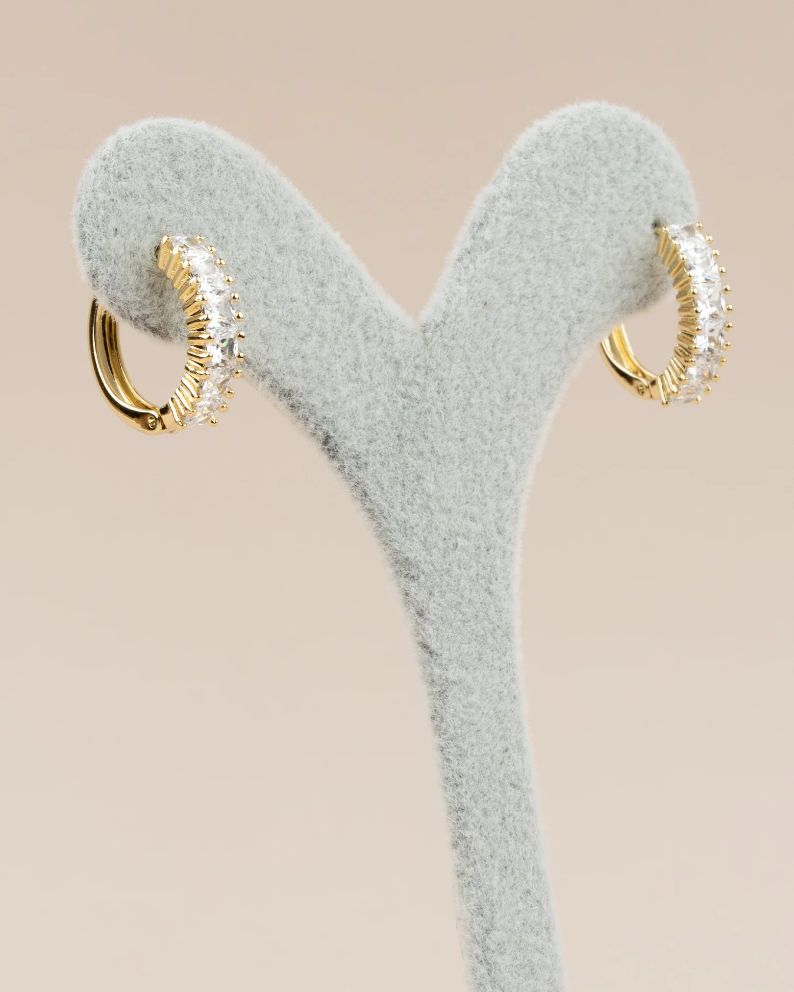 Roxa Zirkon Taşlı Halka Xuping Küpe