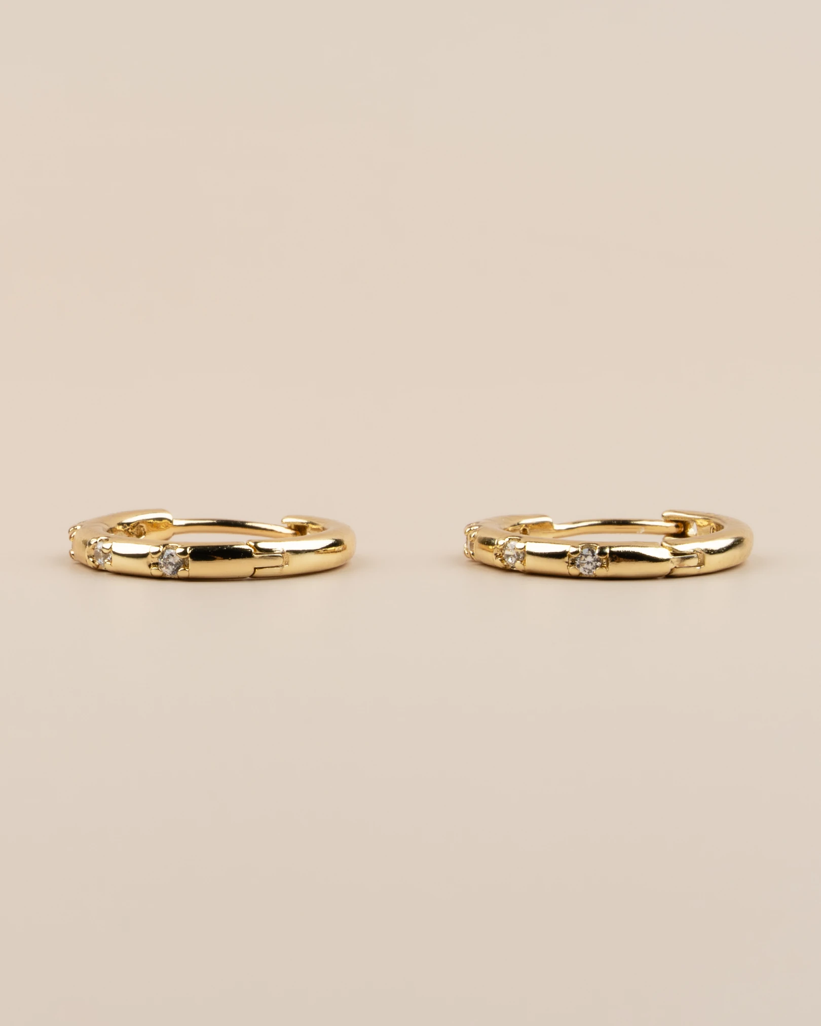 Orlisse Zirkon Taşlı İnce Halka Xuping Küpe