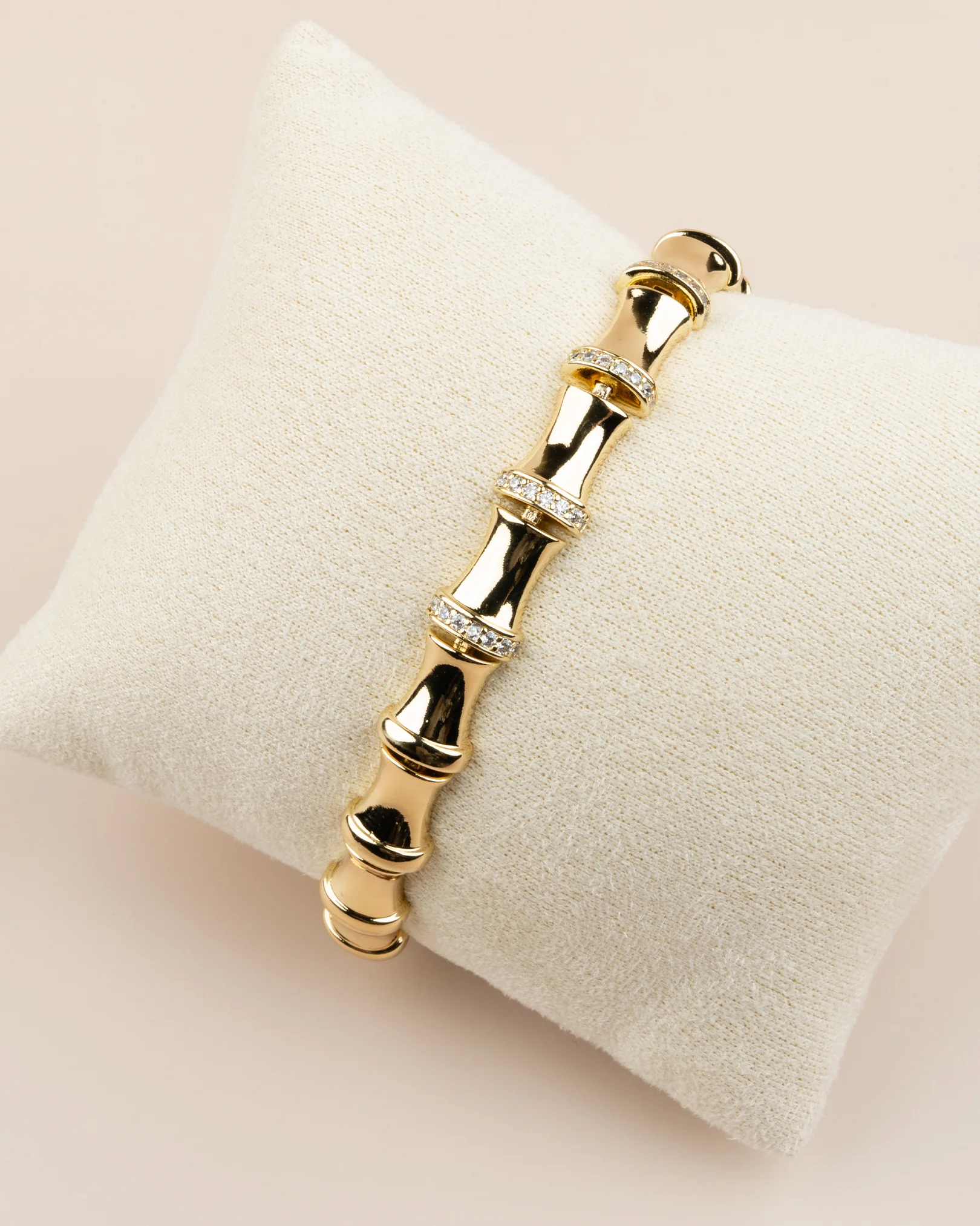 Elion Kemik Model Zirkon Taşlı 14K Xuping Bileklik