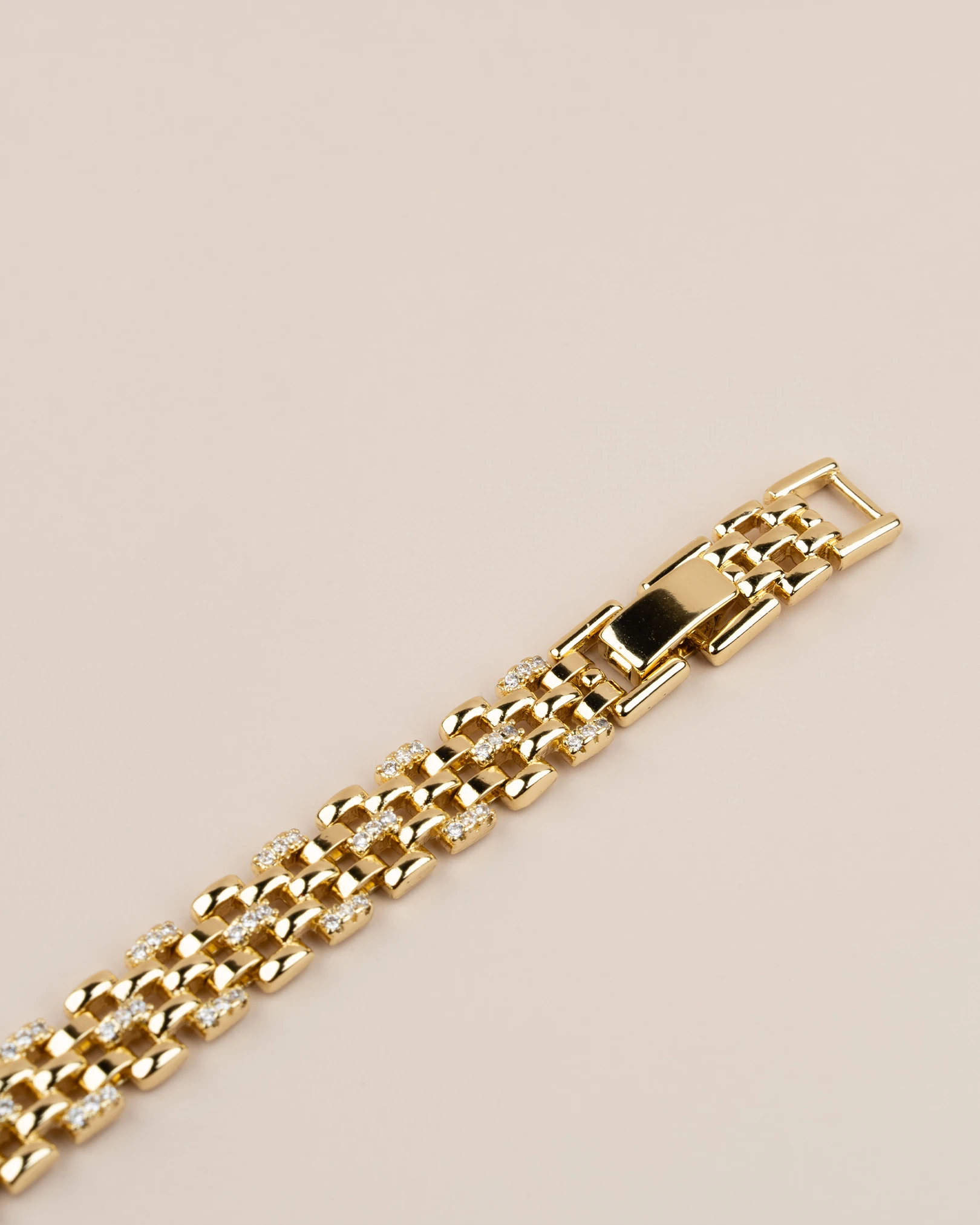 Lumia Gömme Zirkon Taşlı Hasır Kordon 14K Xuping Bileklik