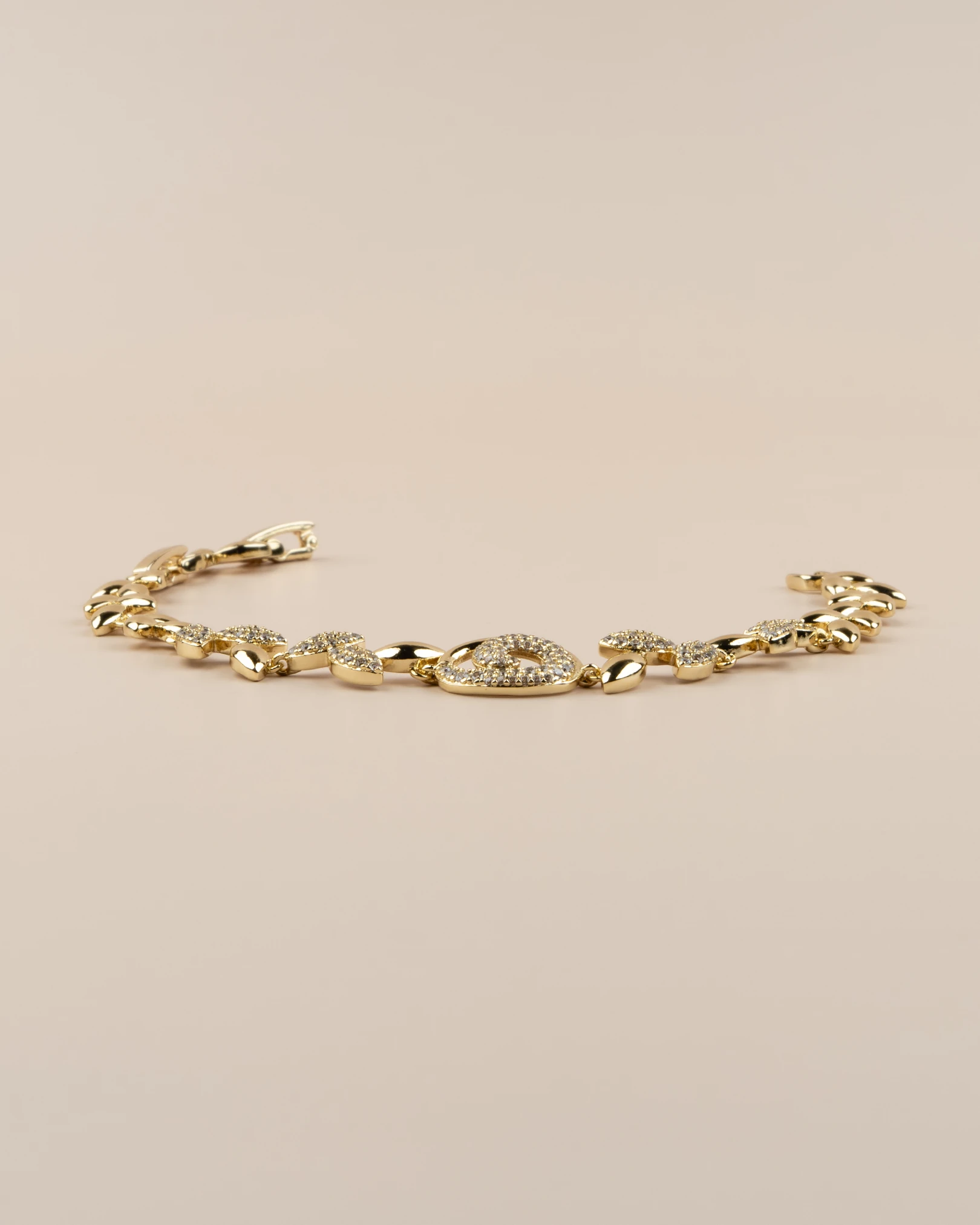 Serevia Gömme Zirkon Taşlı Başak Model 14K Xuping Bileklik