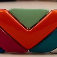 Turuncu-Pembe-Yeşil