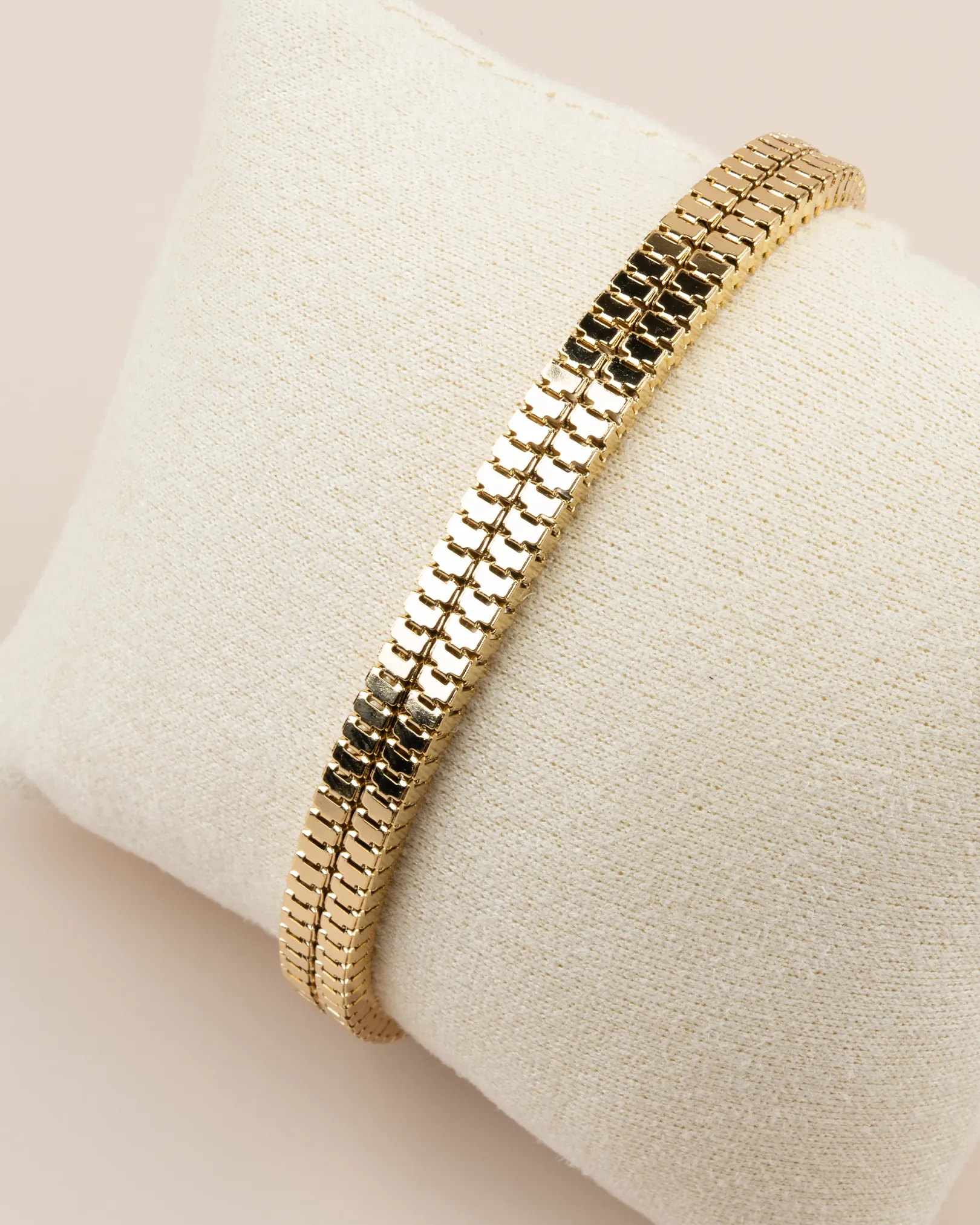 Dorvella Çift Sıra Hasır 14K Xuping Bileklik