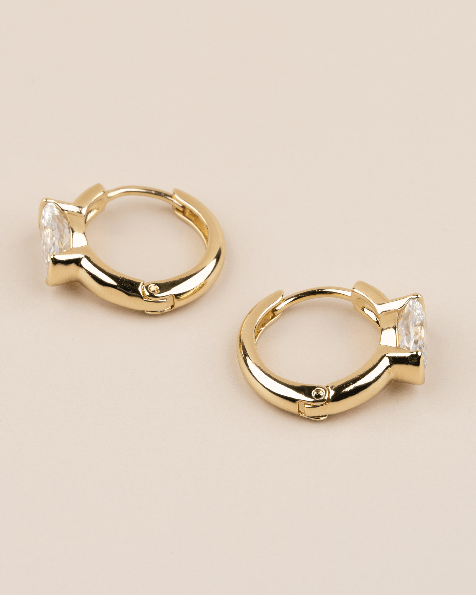 Orlavia Oval Zirkon Taşlı Minimal Halka Xuping Küpe