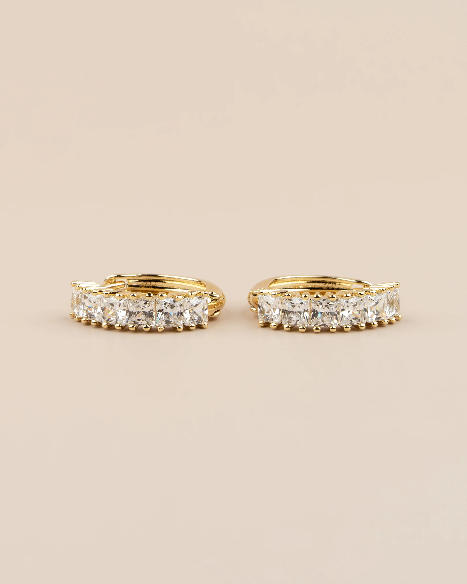 Roxa Zirkon Taşlı Halka Xuping Küpe