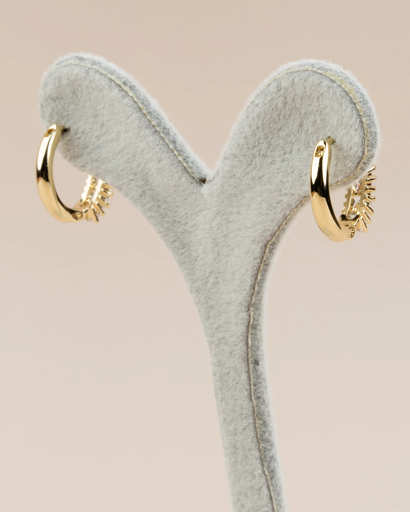 Roxa Zirkon Taşlı Halka Xuping Küpe