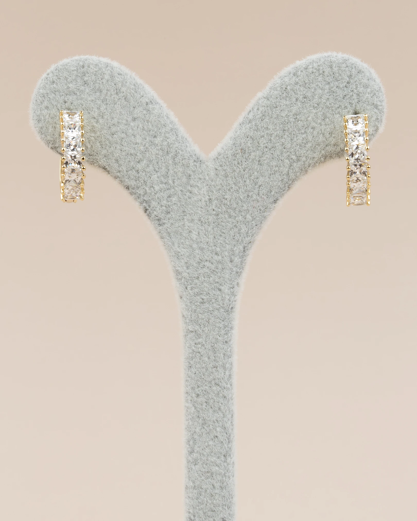 Roxa Zirkon Taşlı Halka Xuping Küpe