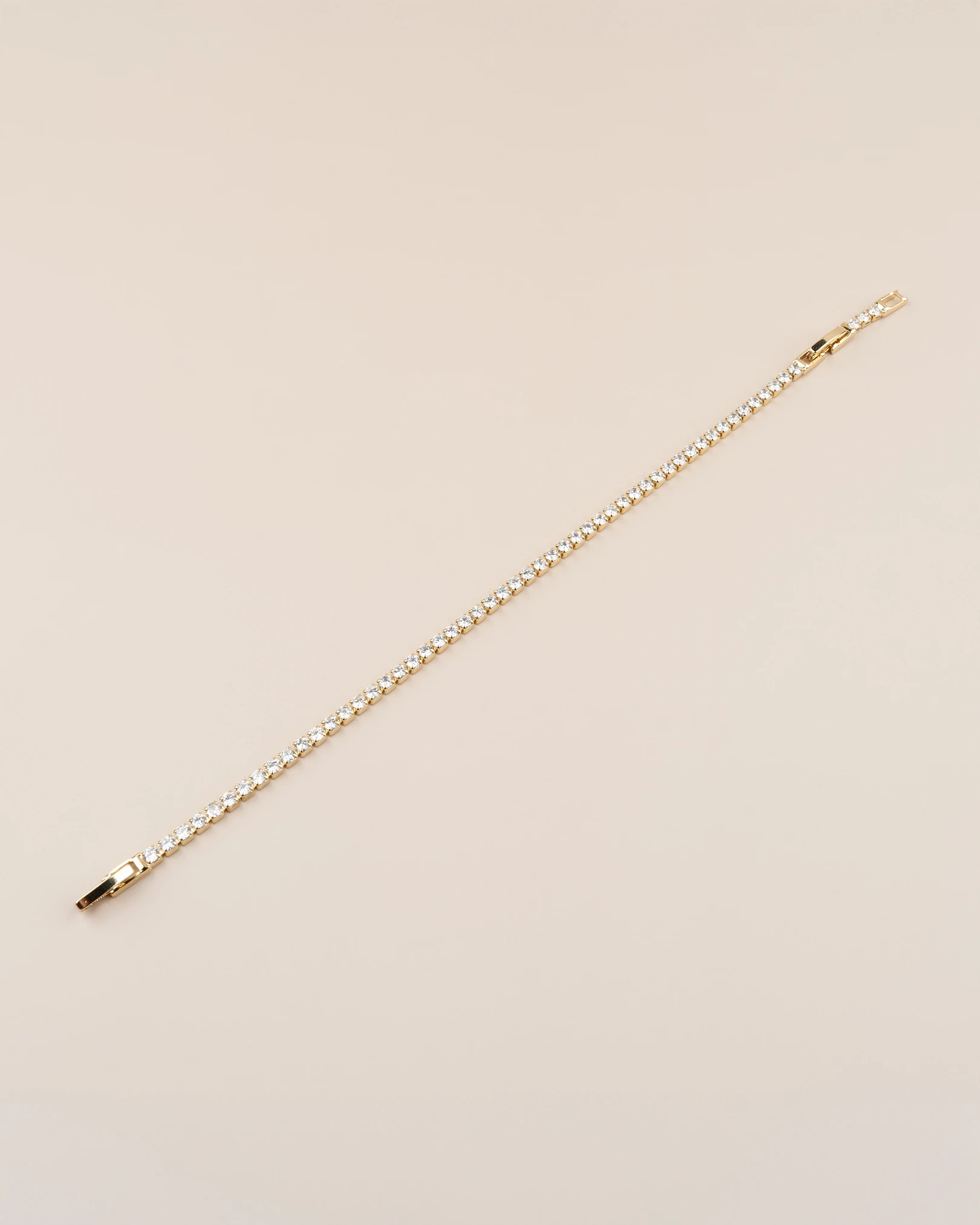 Silvaya Zirkon Taşlı İnce Suyolu 14K Xuping Bileklik